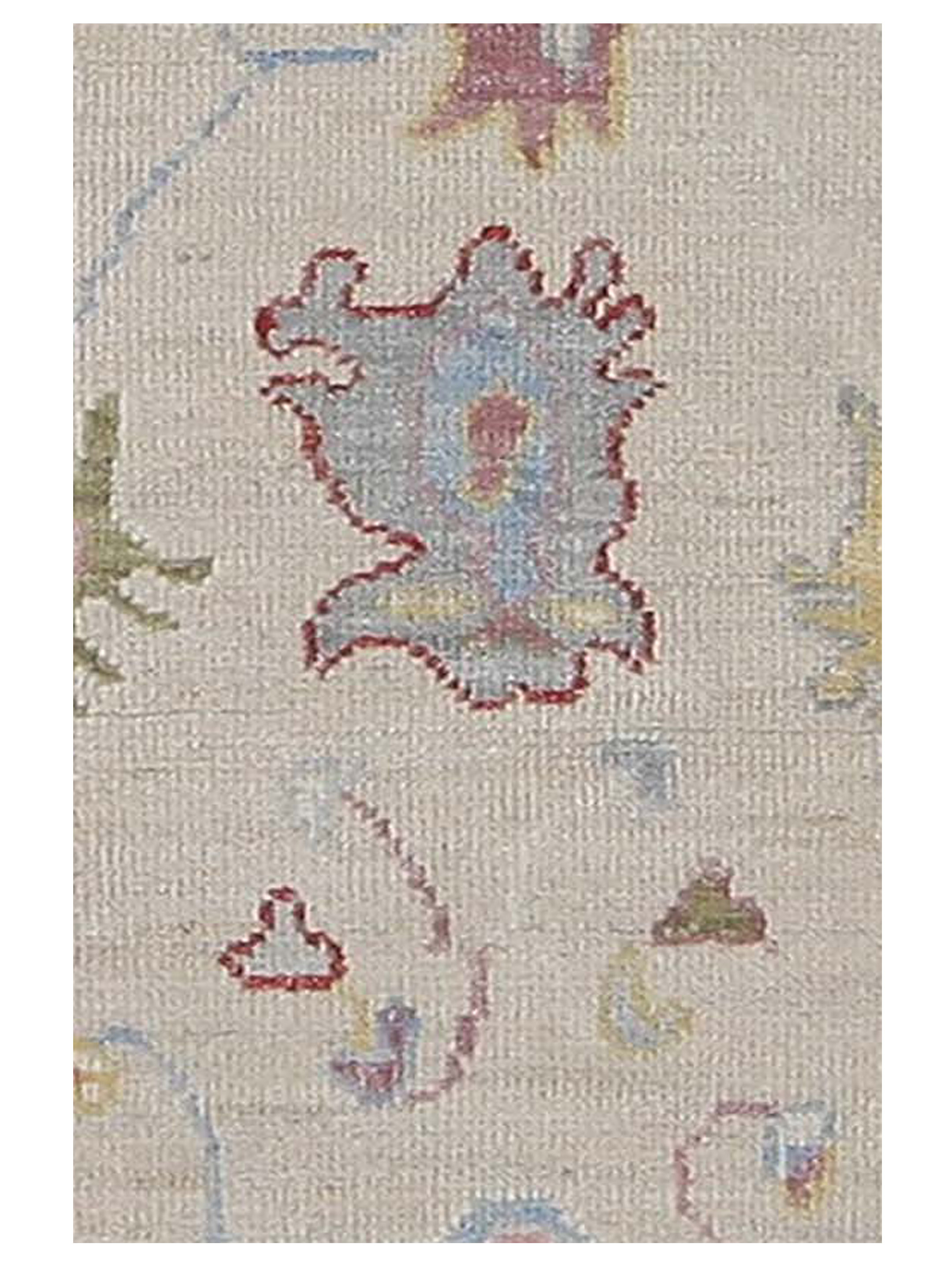 Ushak Wool Weft Hand Knotted Ivory 4x6 - Image 4 of 5