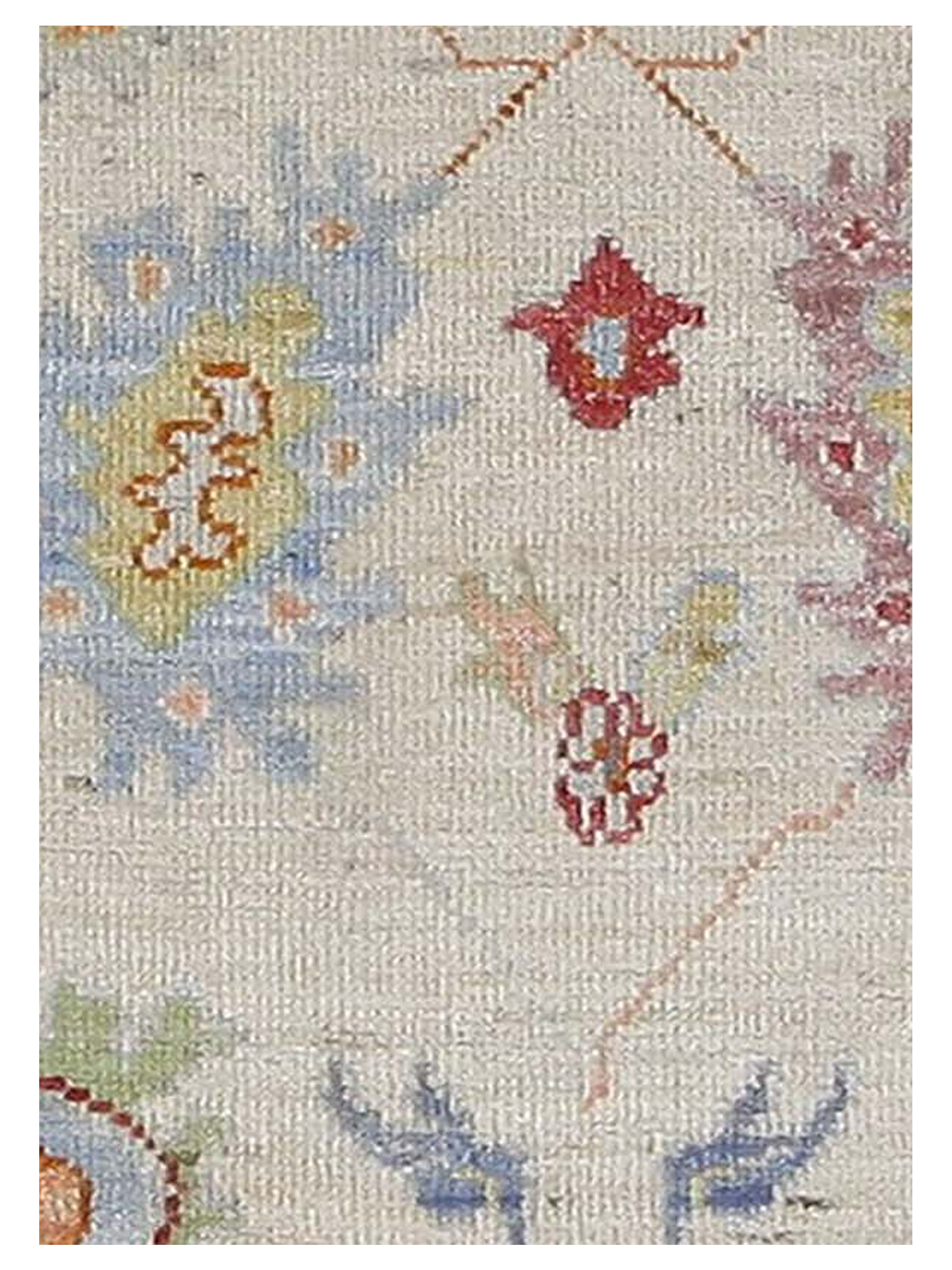 Ushak Wool Weft Hand Knotted Ivory 4x6 - Image 4 of 5