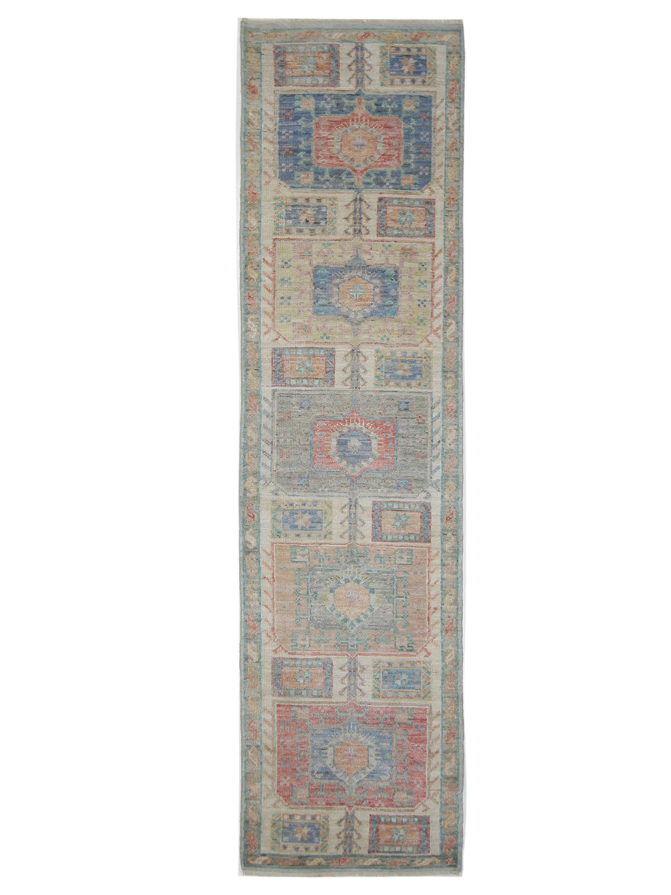 Ushak Wool Weft Hand Knotted Beige 3x10