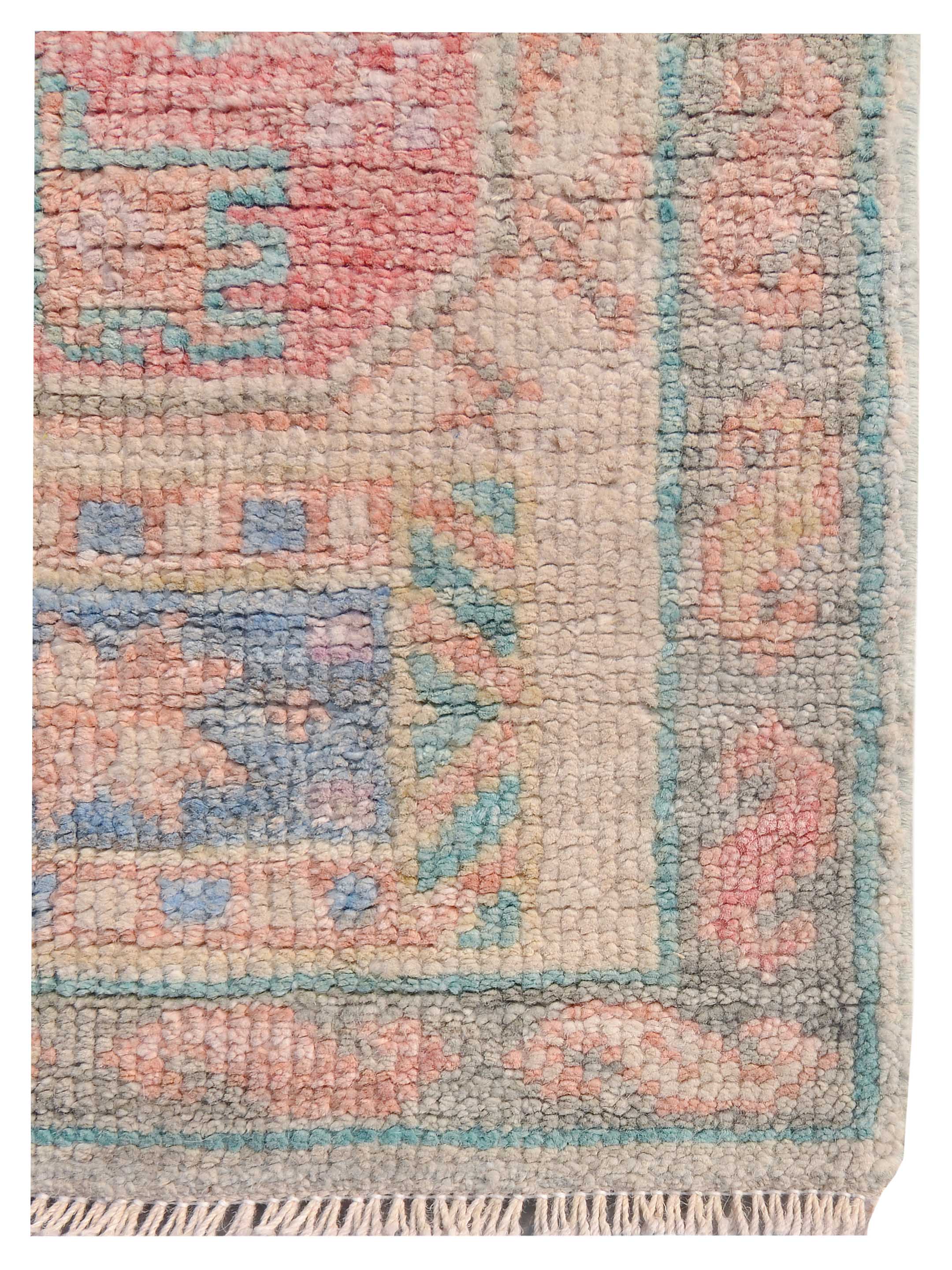 Ushak Wool Weft Hand Knotted Beige 2.6x10 - Image 3 of 9