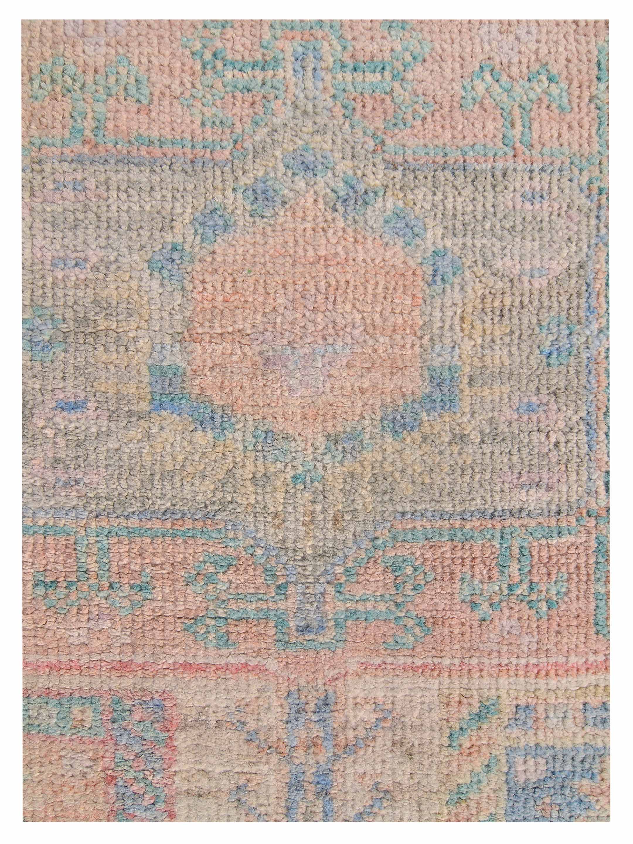 Ushak Wool Weft Hand Knotted Beige 2.6x10 - Image 4 of 9