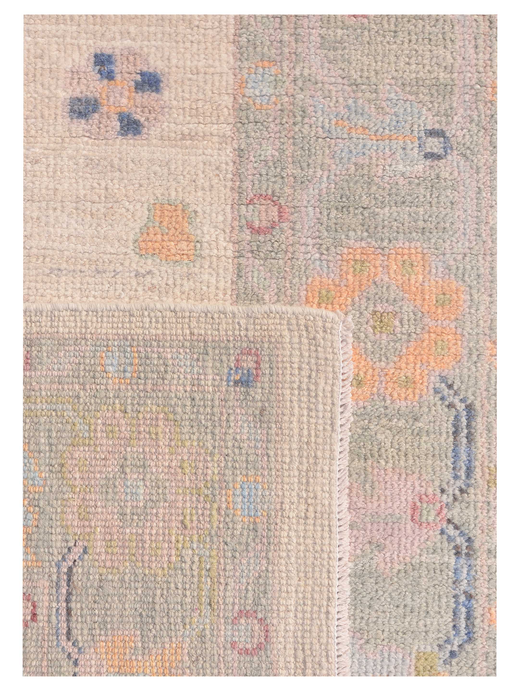 Ushak Wool Weft Hand Knotted Ivory 3x6 - Image 5 of 9