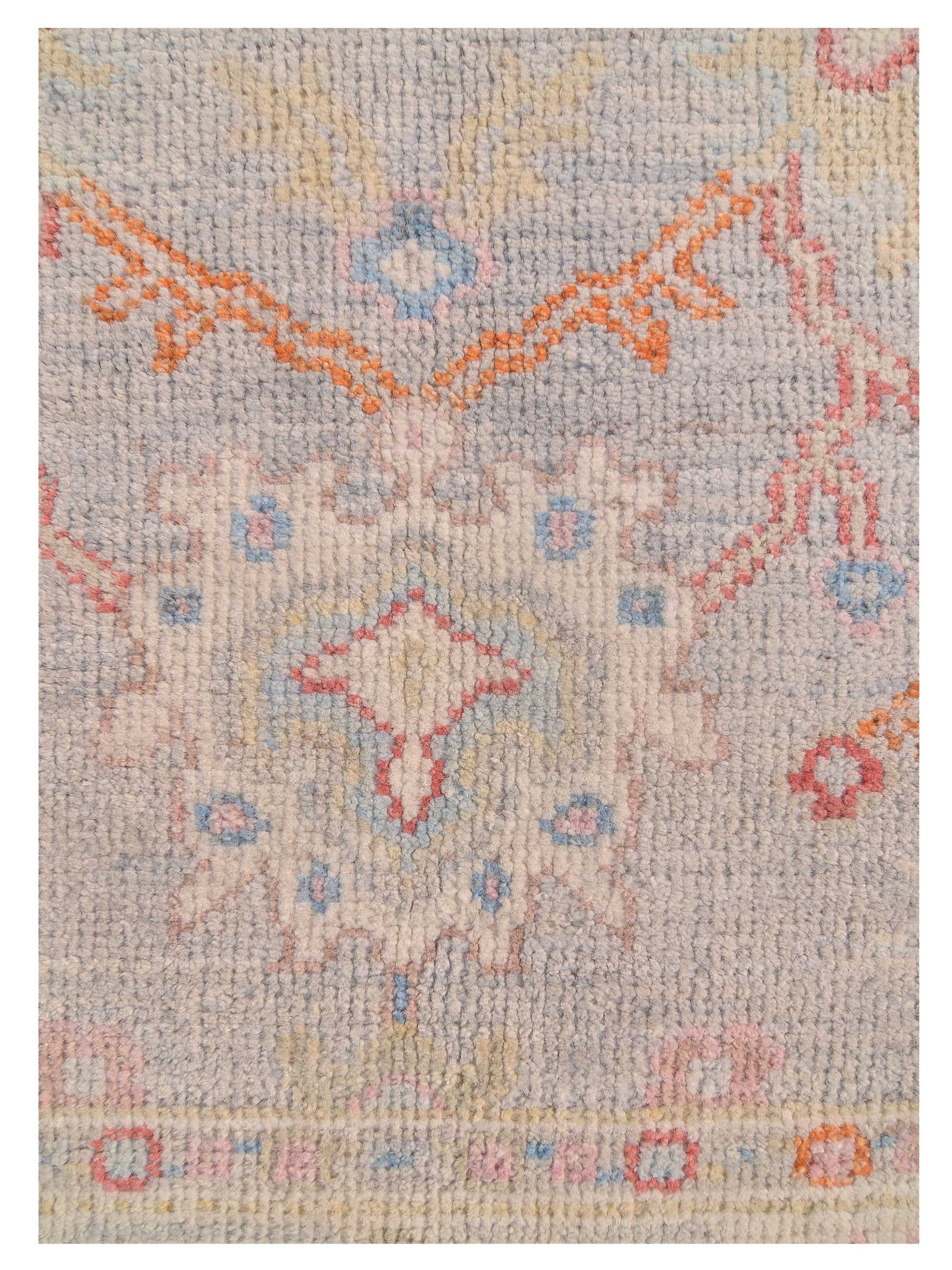 Ushak Wool Weft Hand Knotted Lt.Grey 5x15 - Image 5 of 9