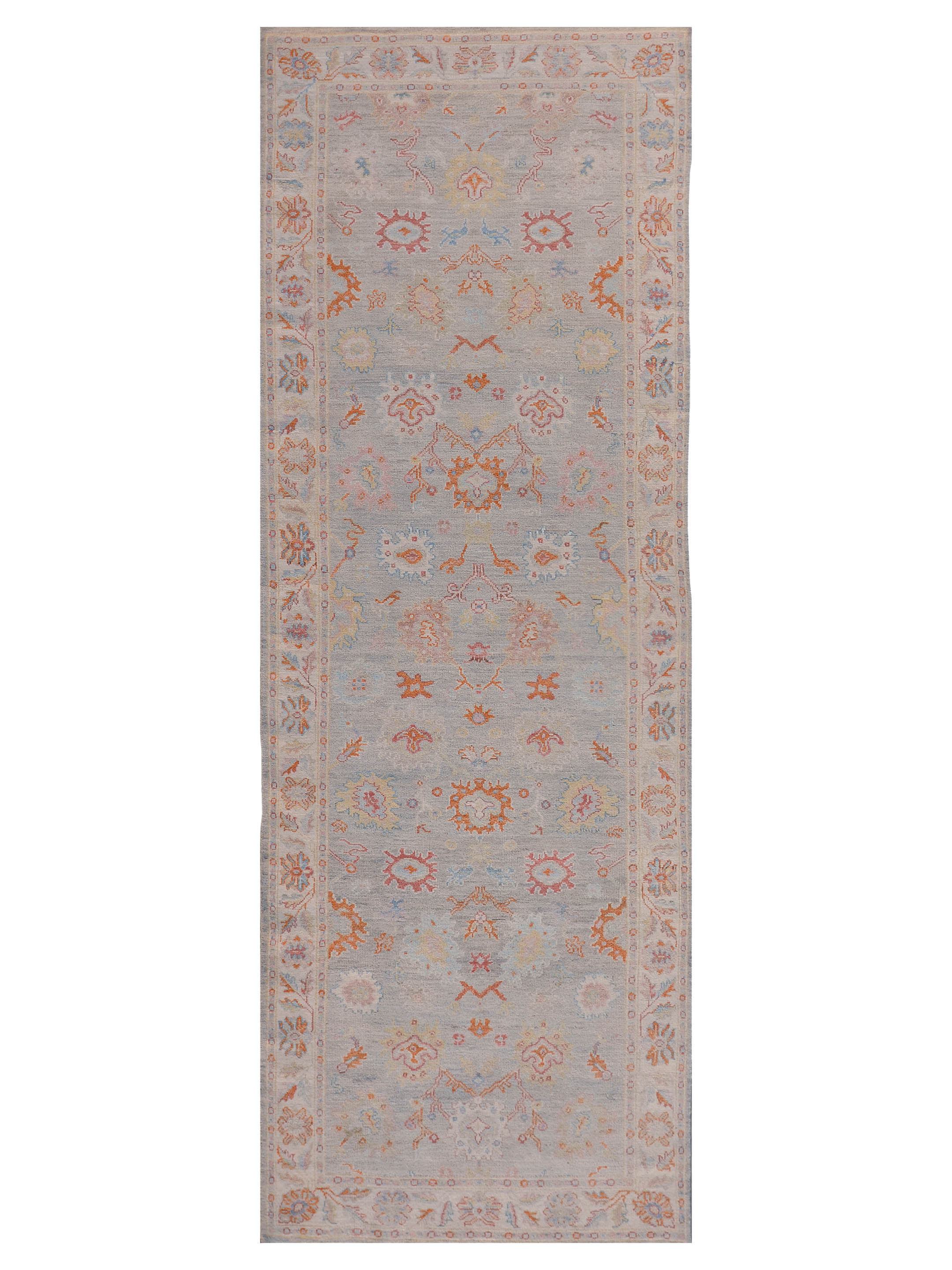 Ushak Wool Weft Hand Knotted Lt.Grey 5x15
