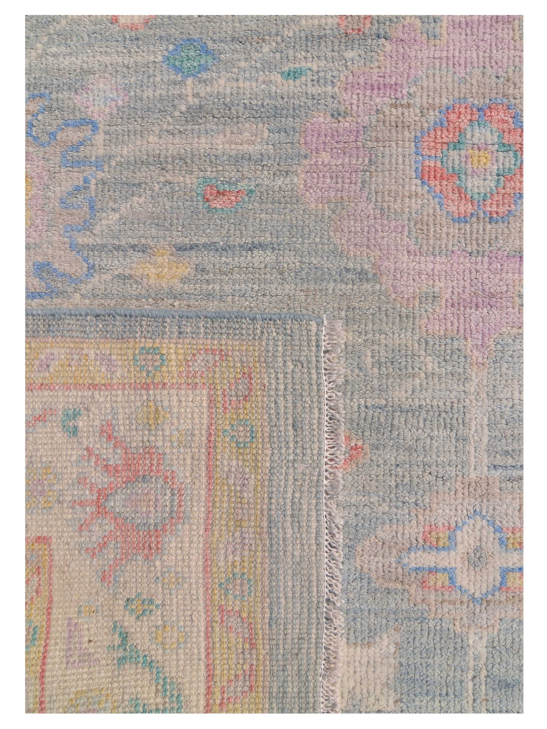 Ushak Wool Weft Hand Knotted Lt.Grey 5x12 - Image 5 of 9