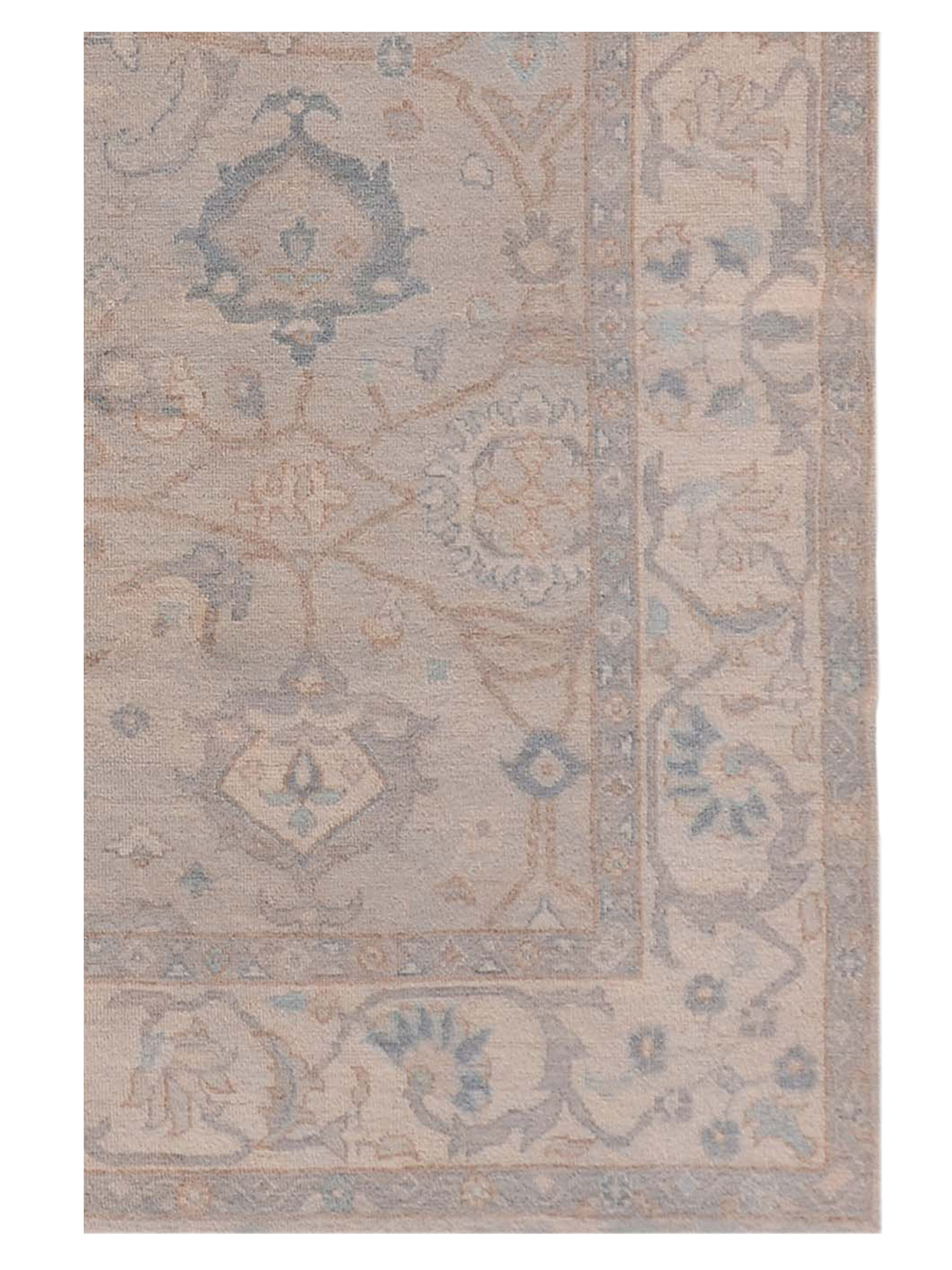 Ushak Wool Weft Hand Knotted Lt.Grey 9x12 - Image 3 of 4