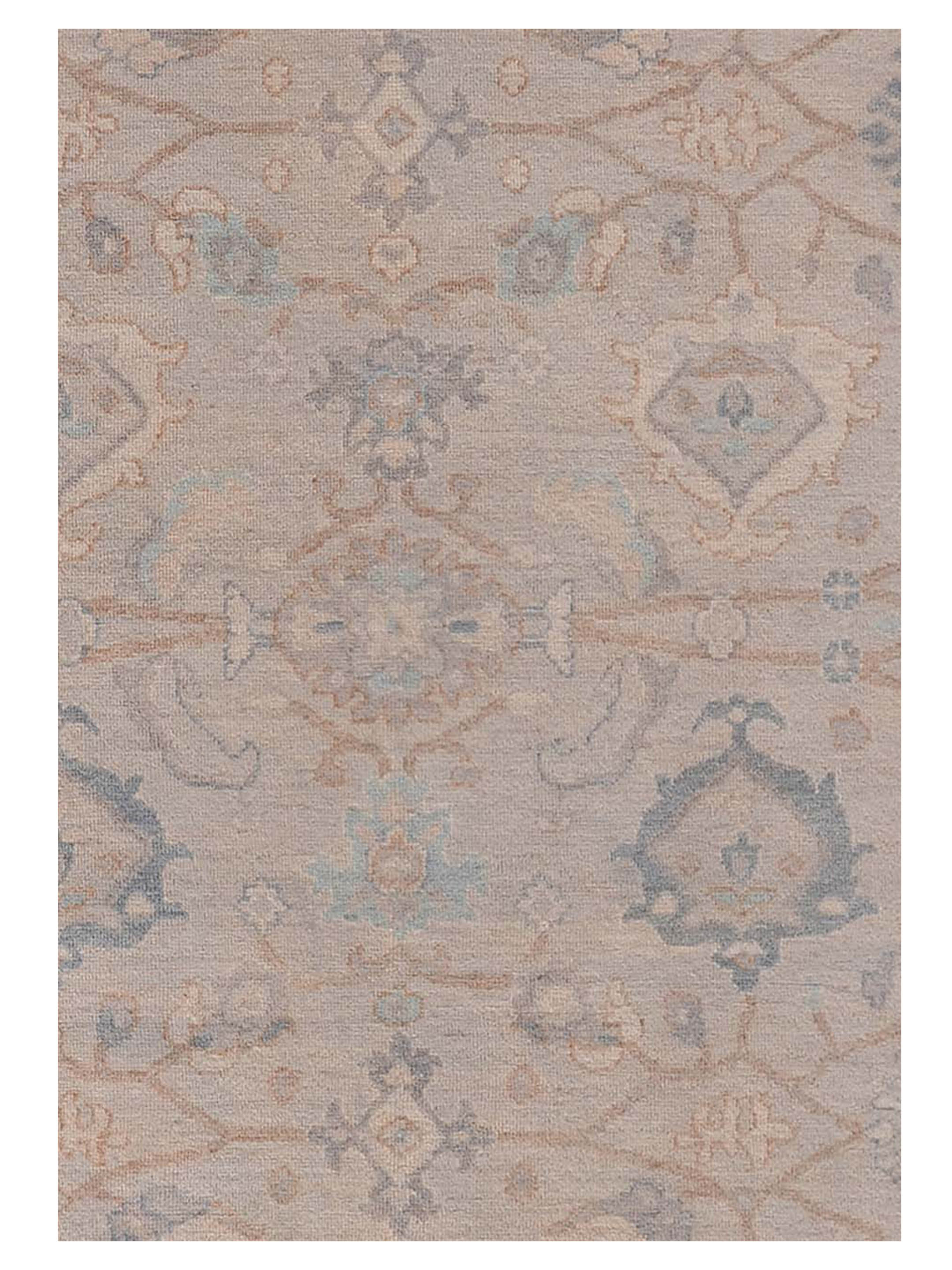 Ushak Wool Weft Hand Knotted Lt.Grey 9x12 - Image 4 of 4