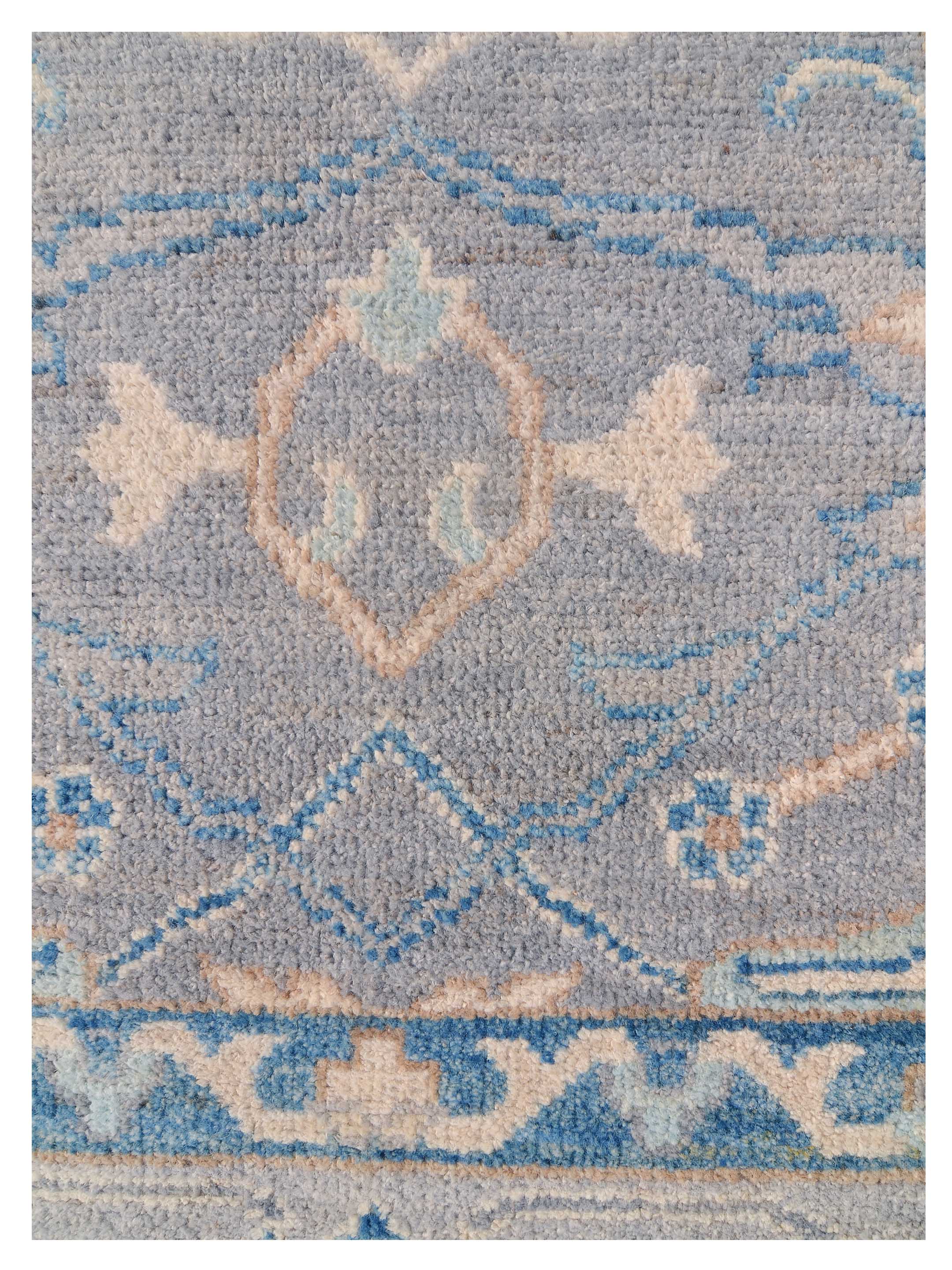 Ushak Wool Weft Hand Knotted Grey 9x12 - Image 3 of 4