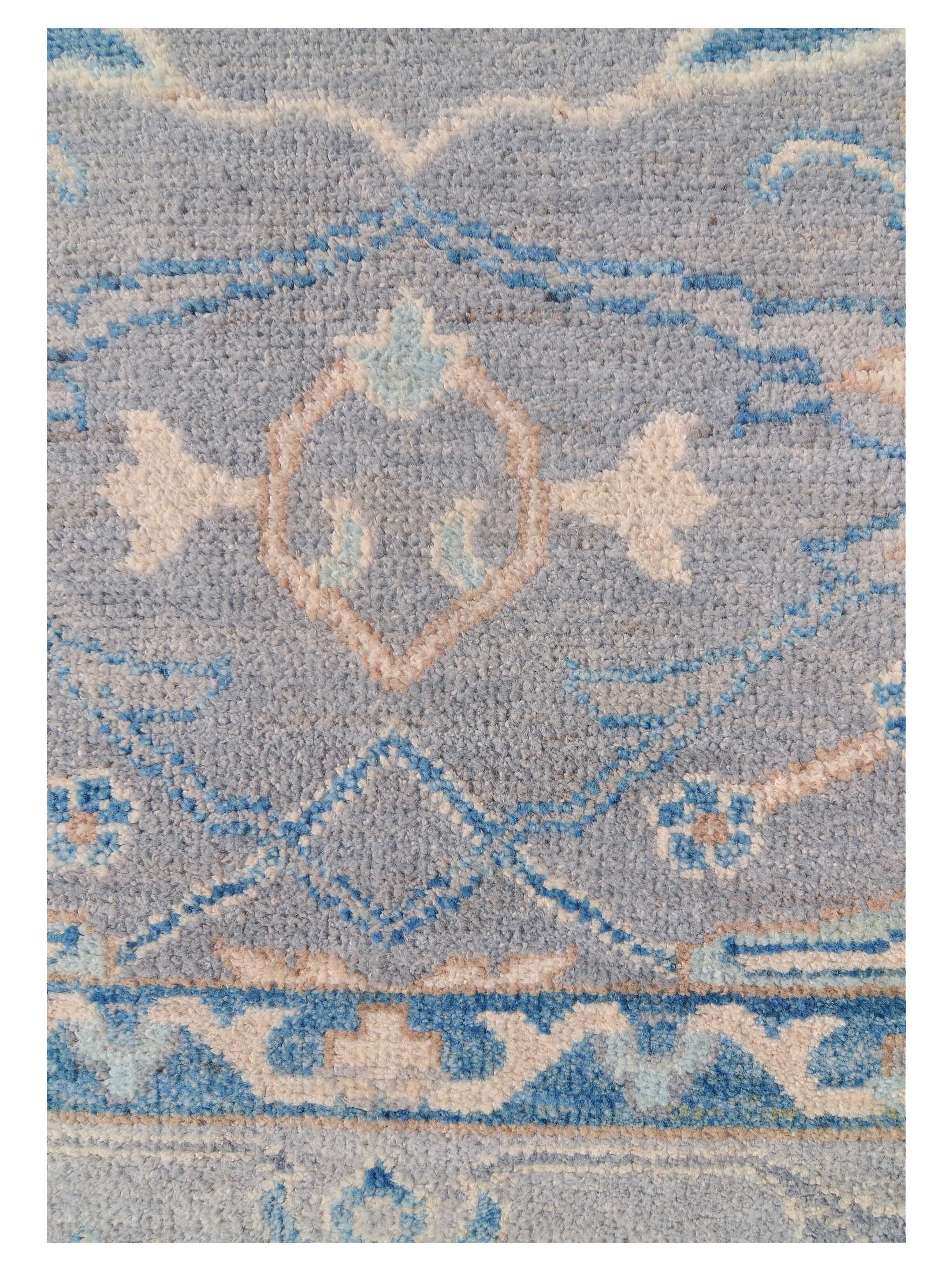 Ushak Wool Weft Hand Knotted Grey 8x10 - Image 4 of 9