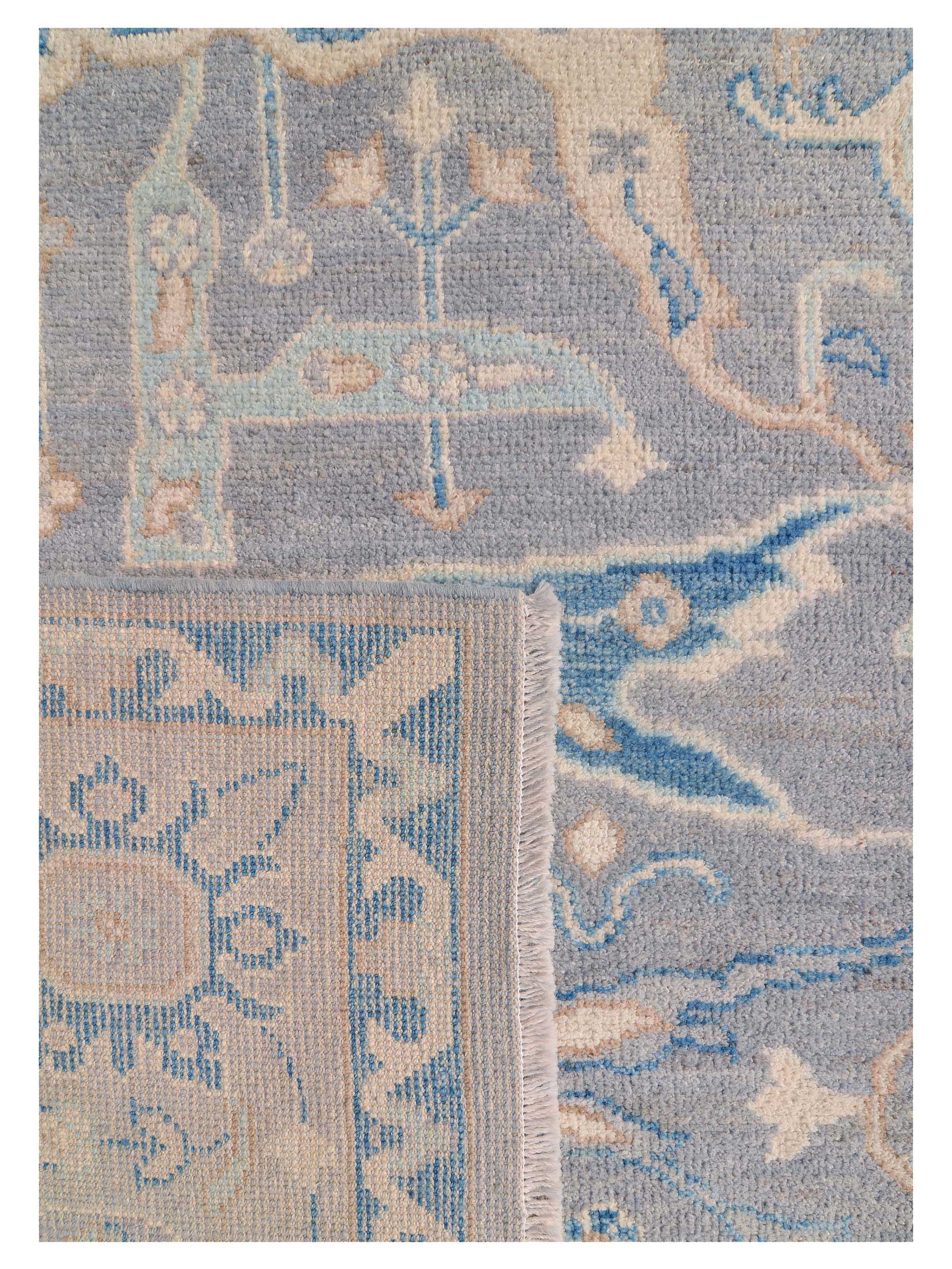 Ushak Wool Weft Hand Knotted Grey 8x10 - Image 5 of 9