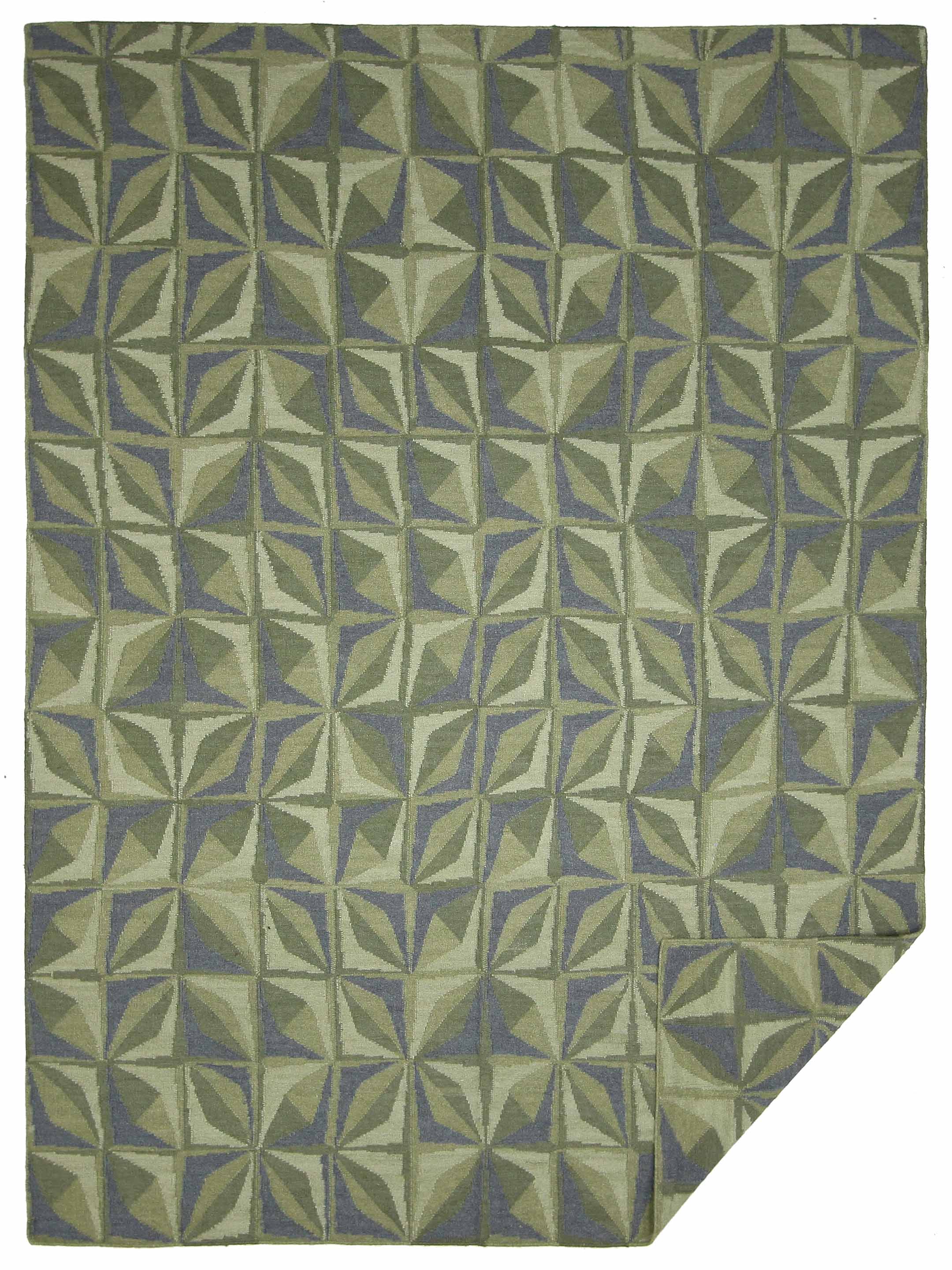 Meditarian Hand Knotted Lime 8x10 - Image 6 of 6