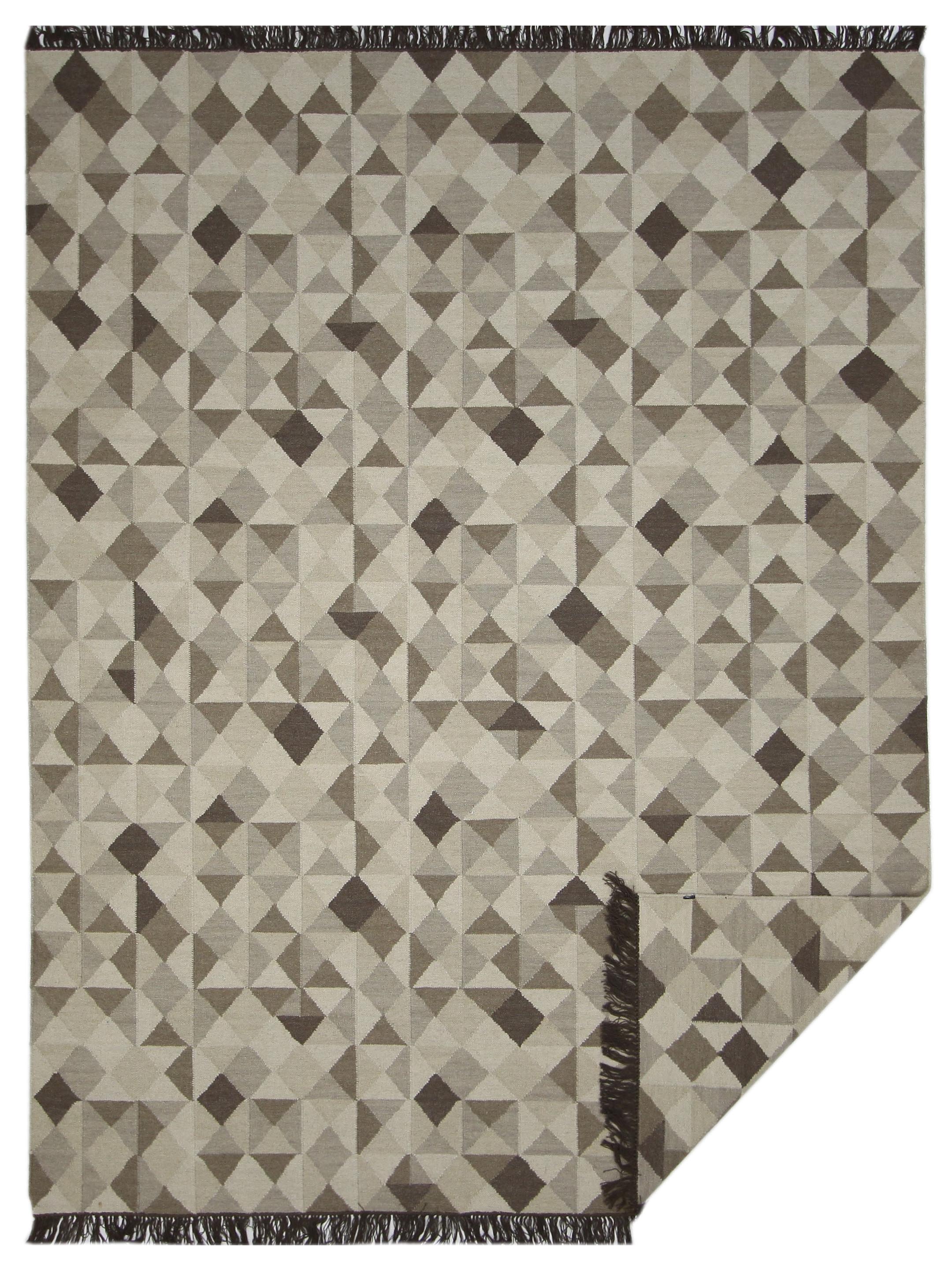Meditarian Hand Knotted Ivory 8x10 - Image 5 of 5