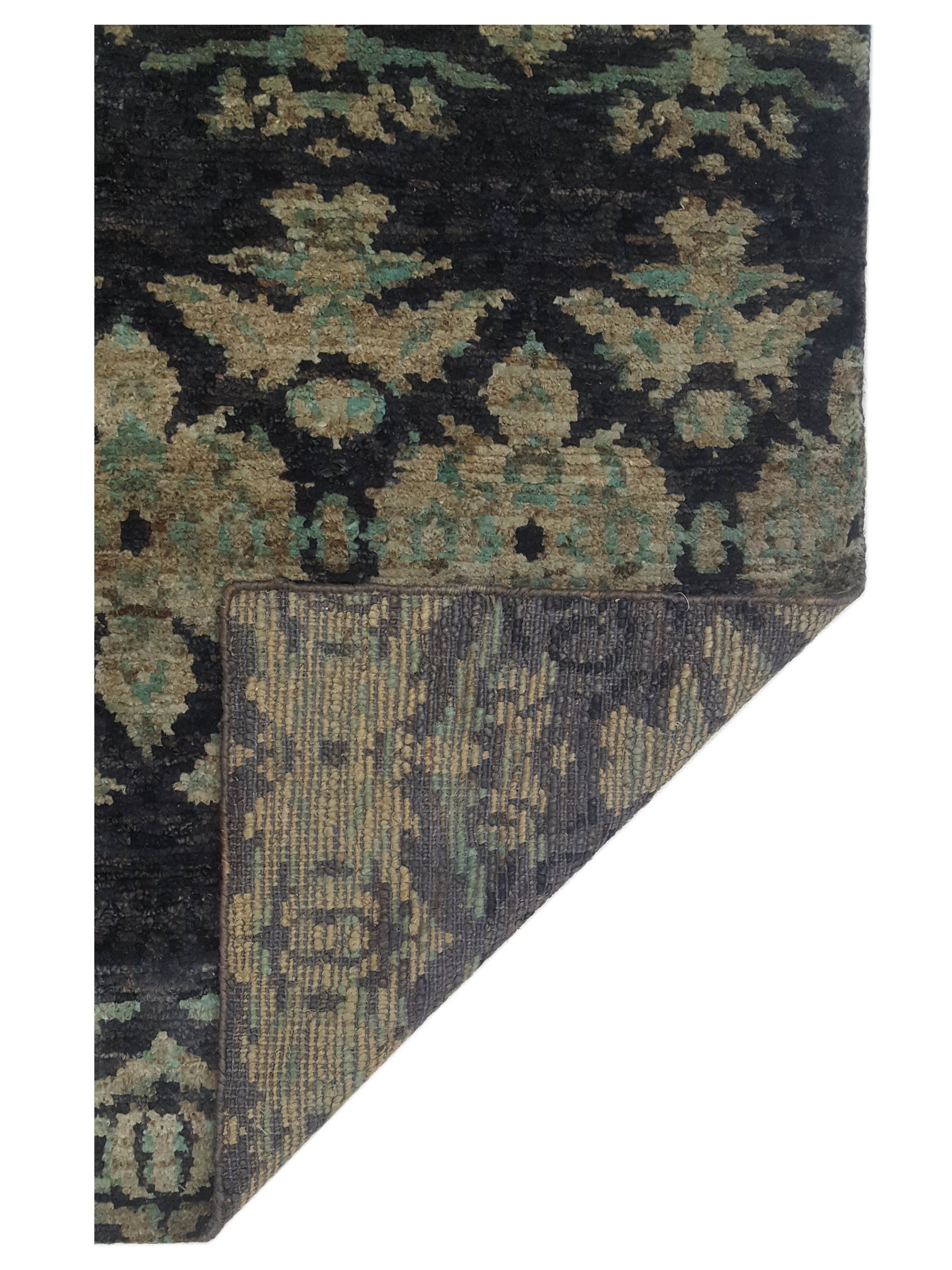 Moroccan I Hand Knotted Green 6x9 - Image 3 of 6