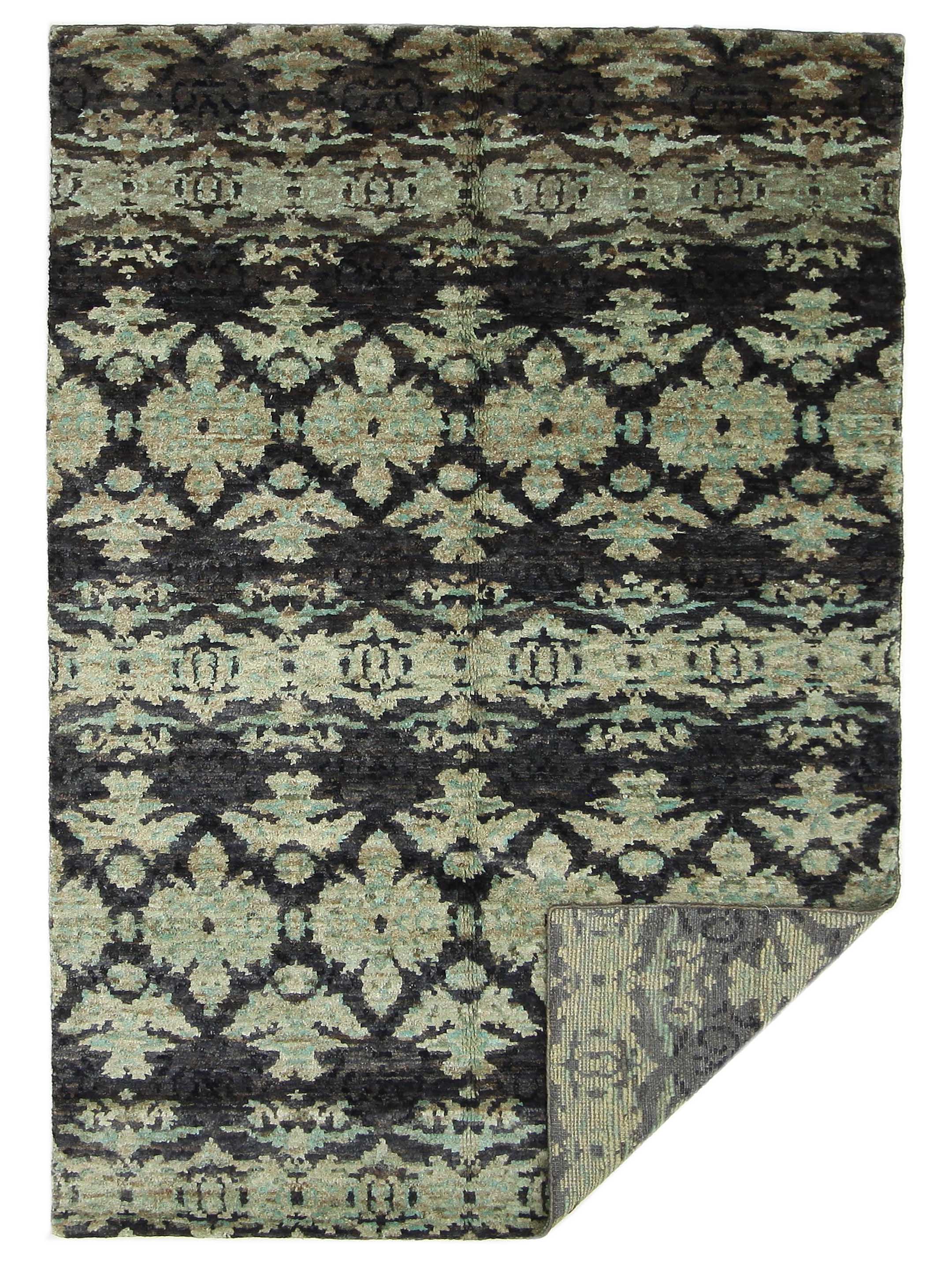 Moroccan I Hand Knotted Green 6x9 - Image 6 of 6