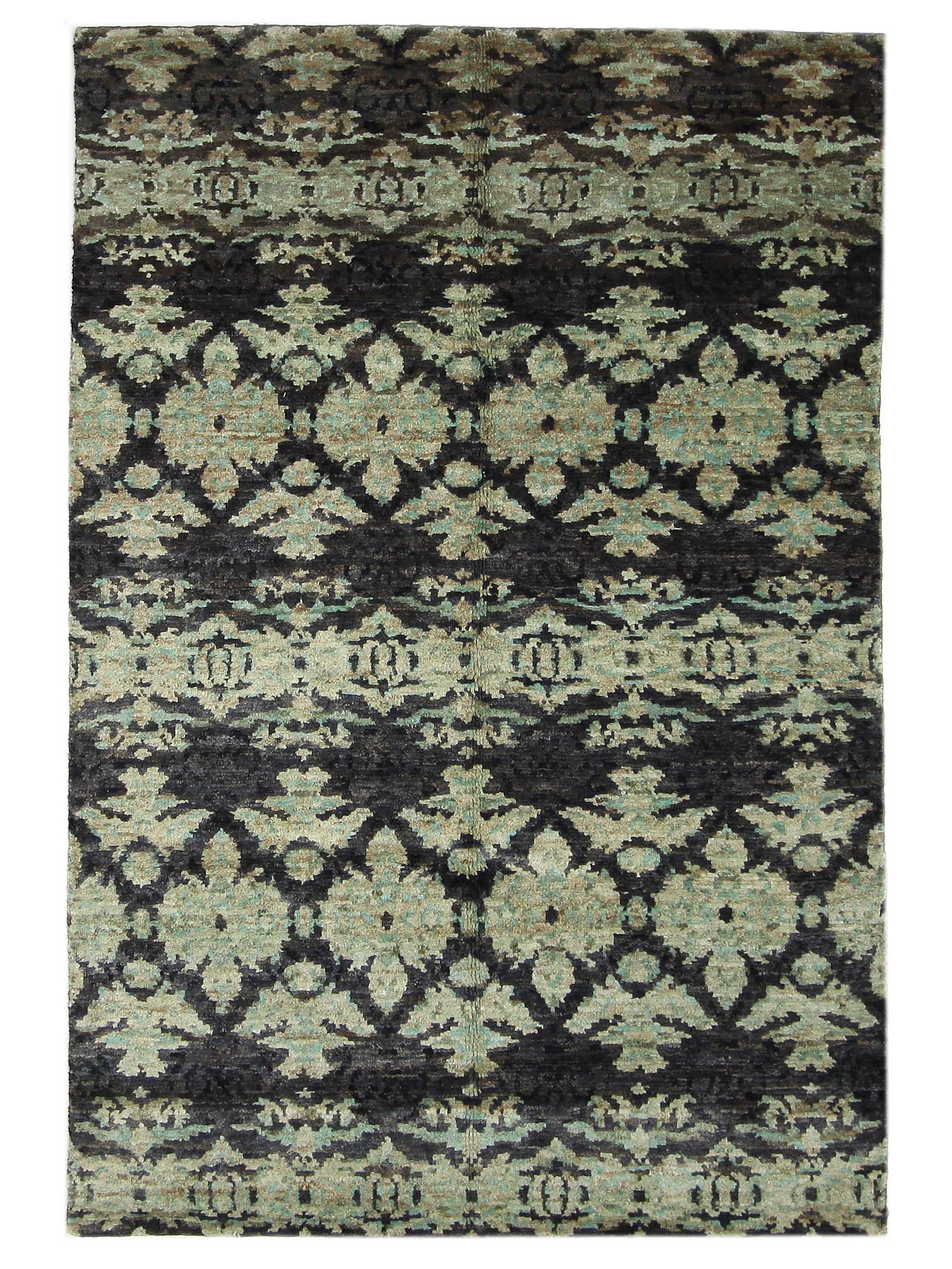 Moroccan I Hand Knotted Green 6x9