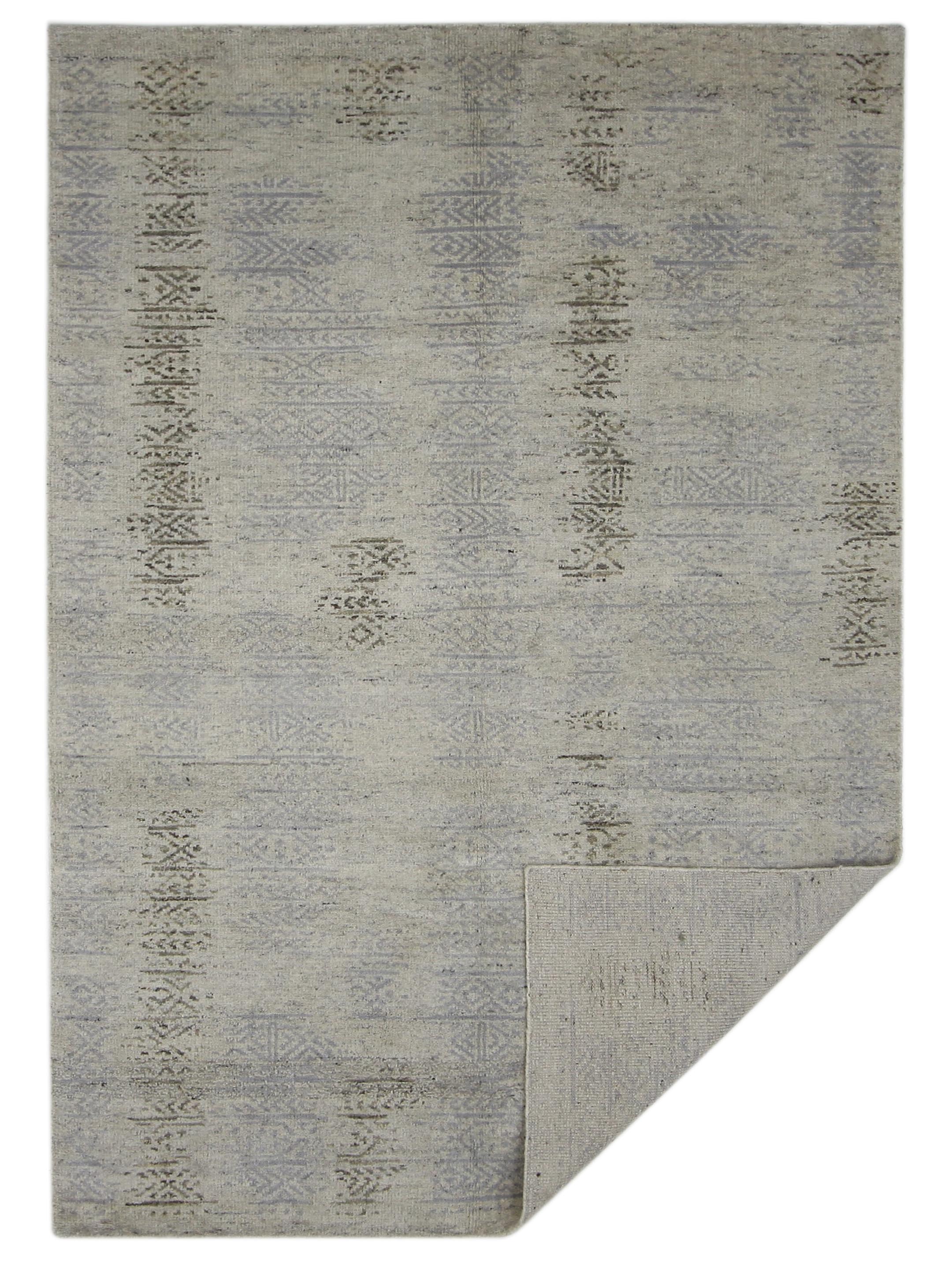Moroccan I Hand Knotted Beige 6x9 - Image 6 of 6