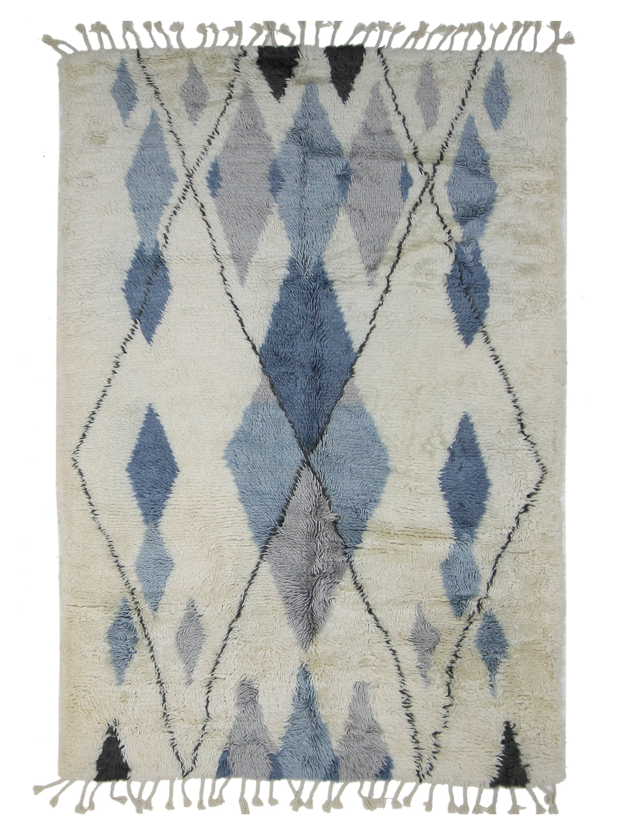 Moroccan I Hand Knotted Ivory 6x9