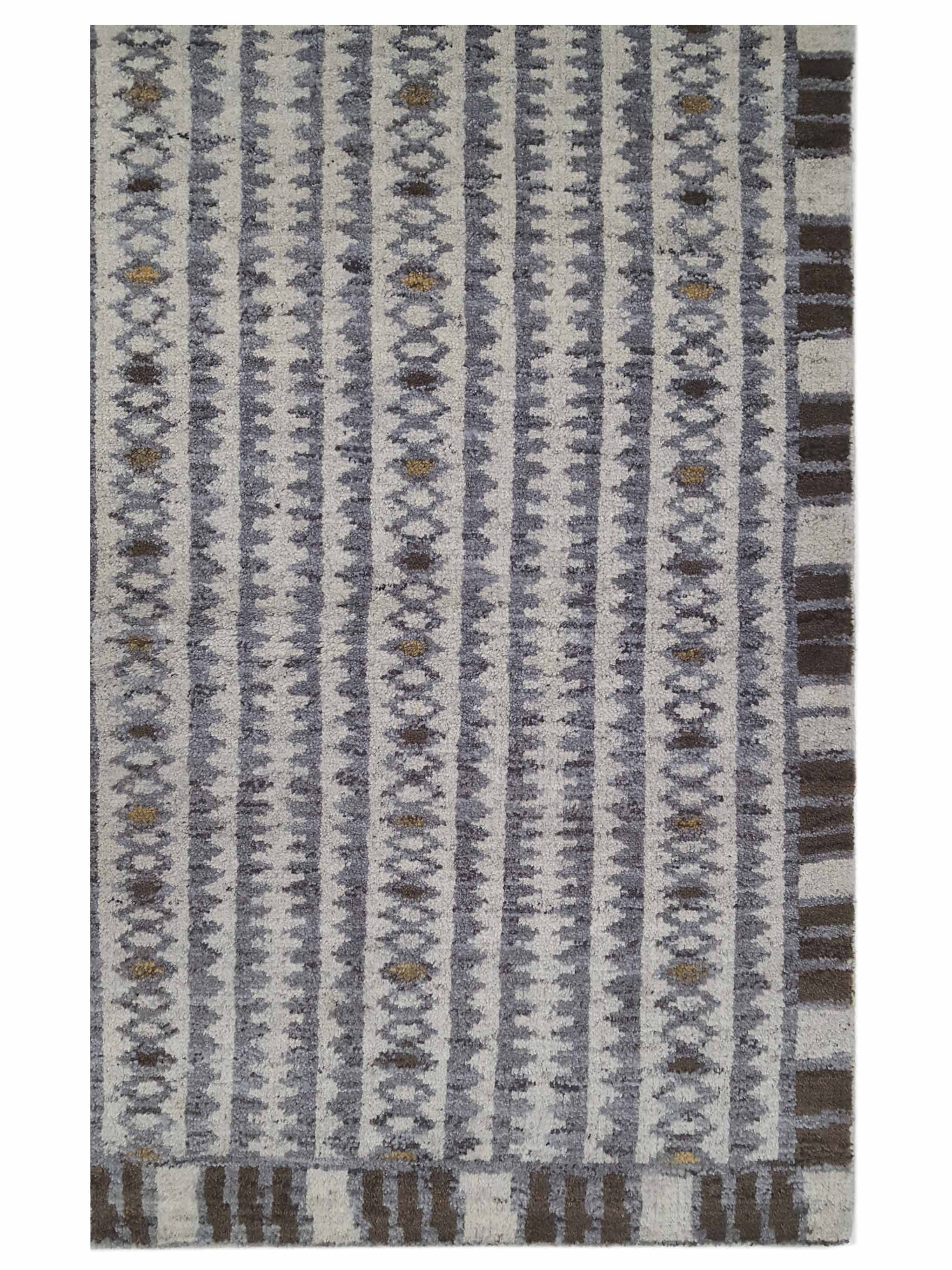Moroccan I Hand Knotted Beige 6x9 - Image 4 of 6
