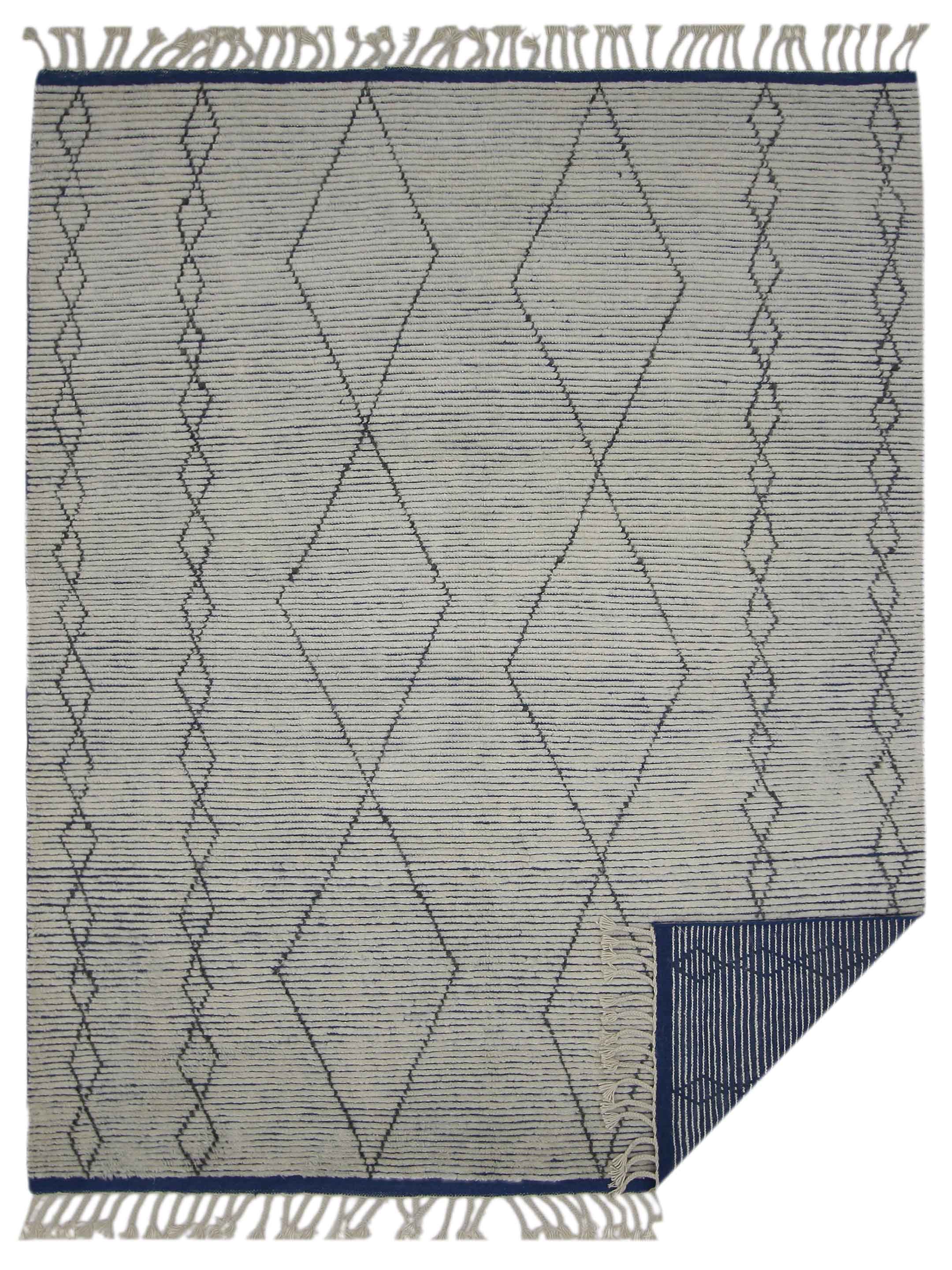 Moroccan I Hand Knotted Ivory 8x10 - Image 6 of 6