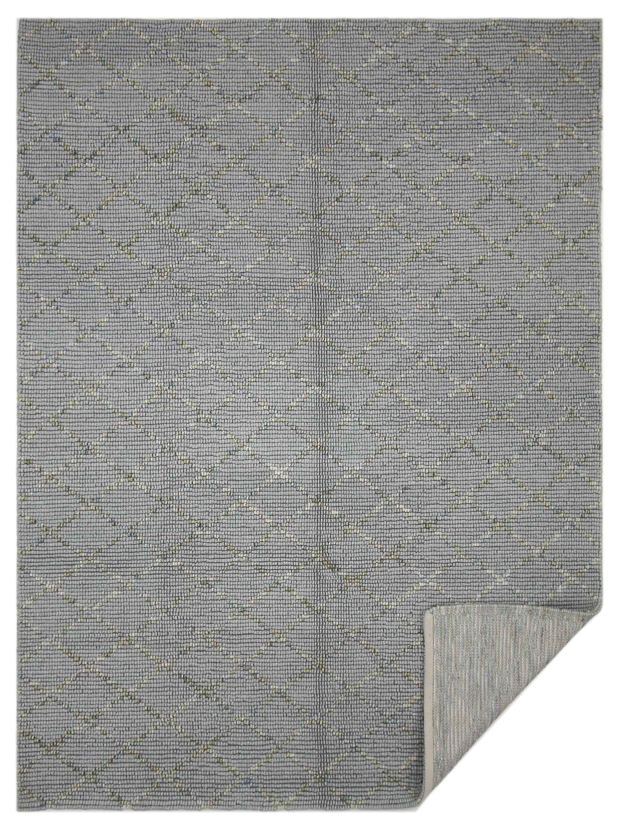 Moroccan I Hand Knotted Lt.Blue 8x10 - Image 5 of 5