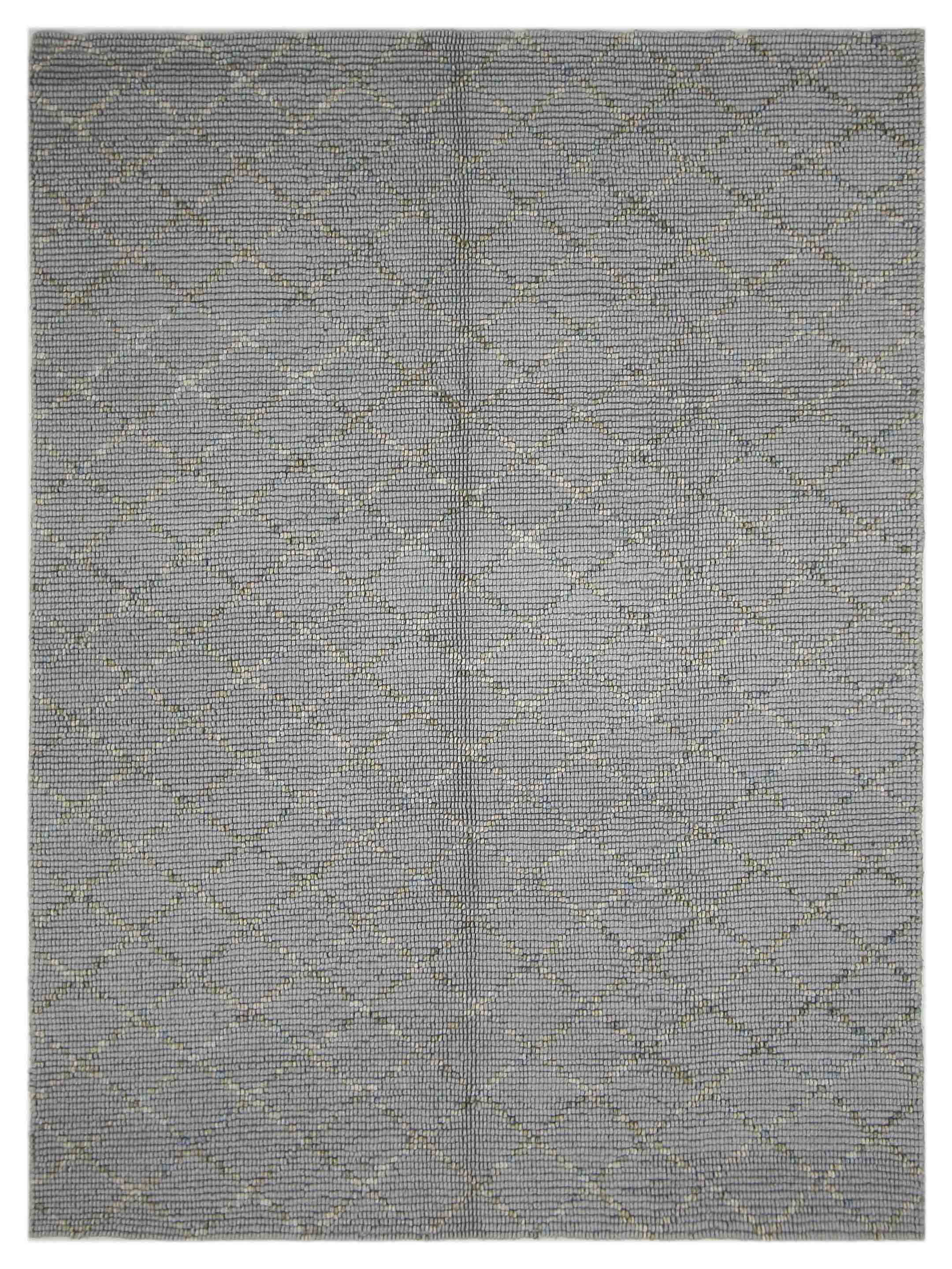 Moroccan I Hand Knotted Lt.Blue 8x10