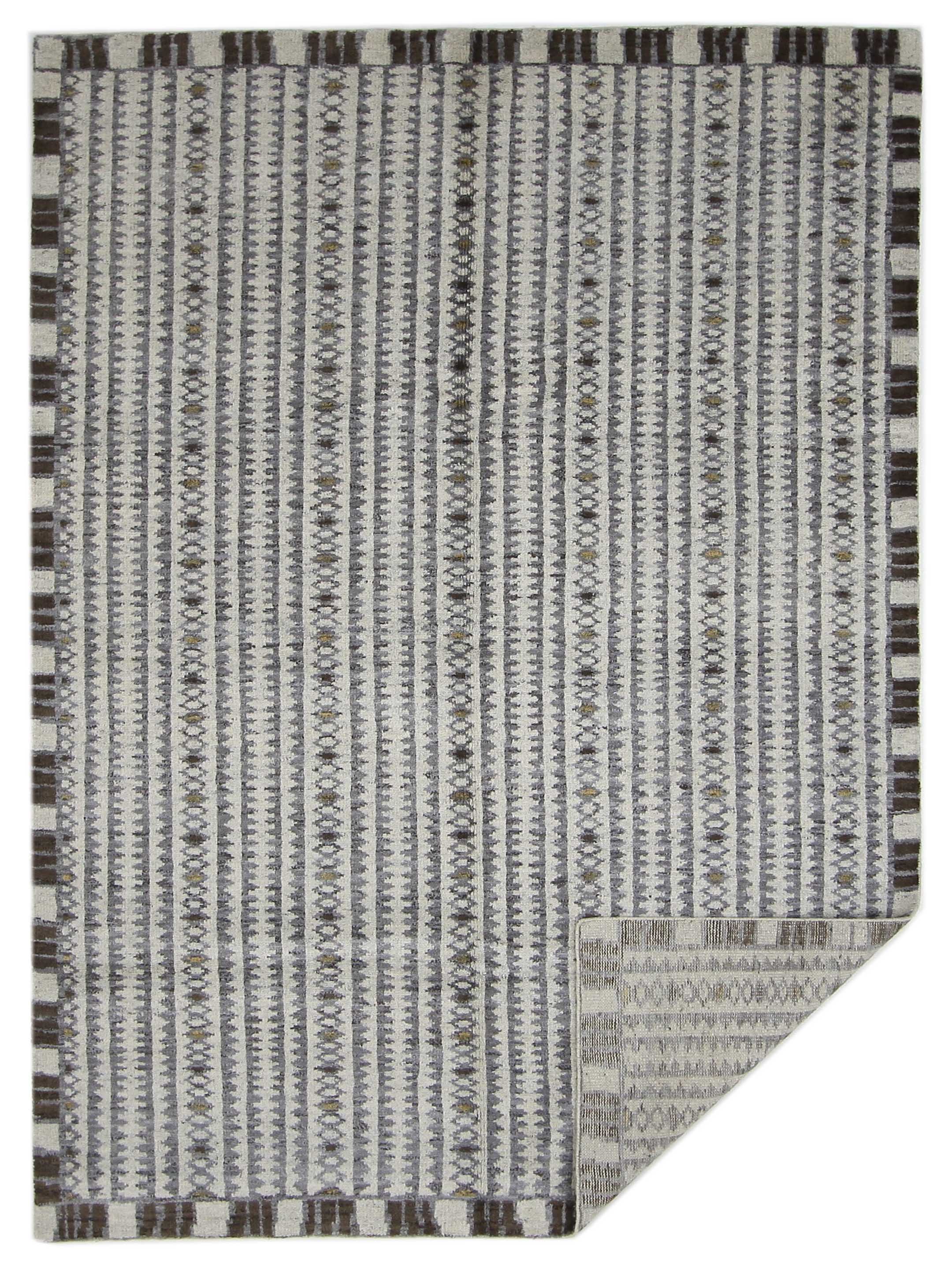 Moroccan I Hand Knotted Beige 9x12 - Image 6 of 6