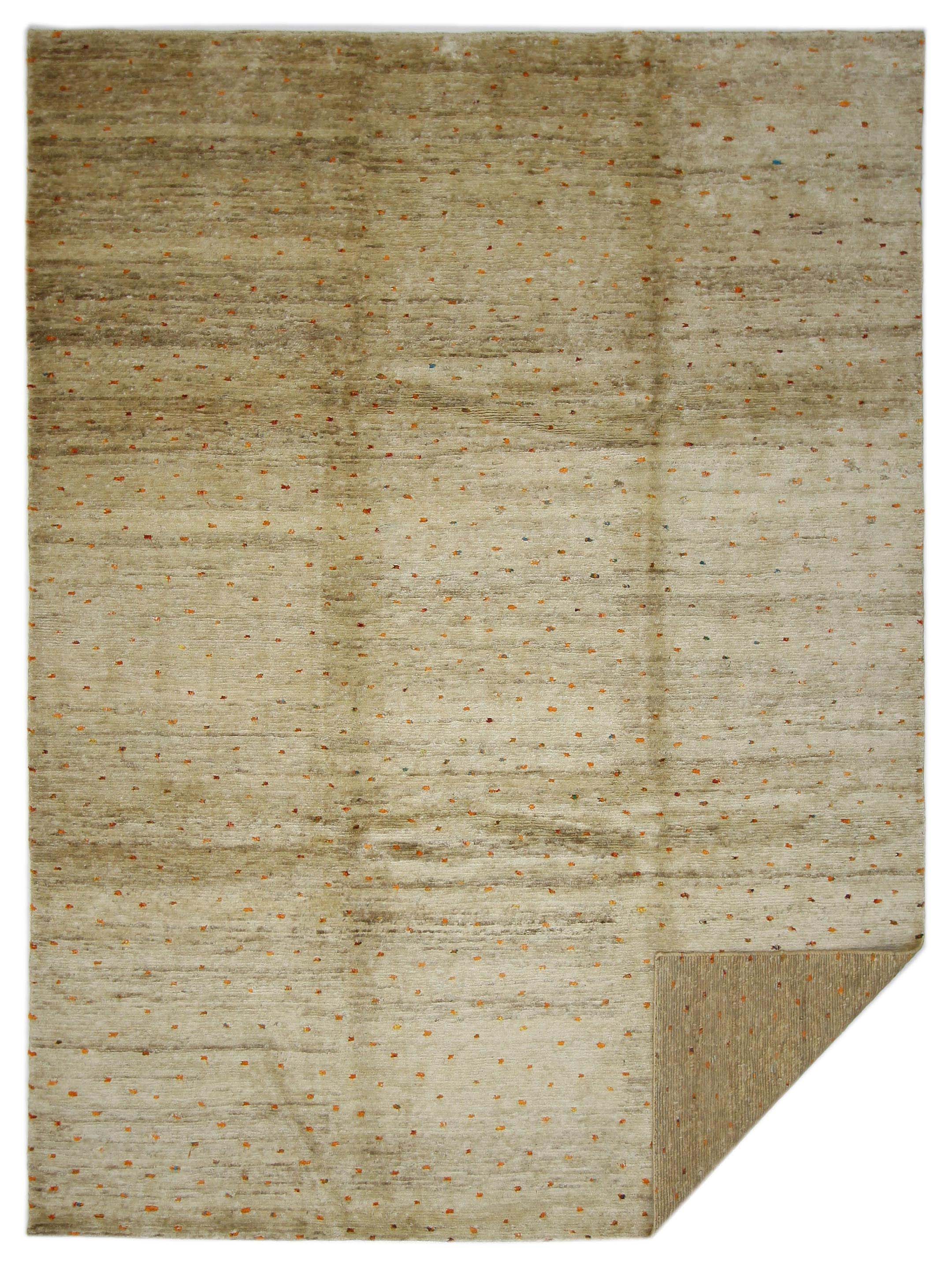 Moroccan I Hand Knotted Gold 9x12 - Image 6 of 6
