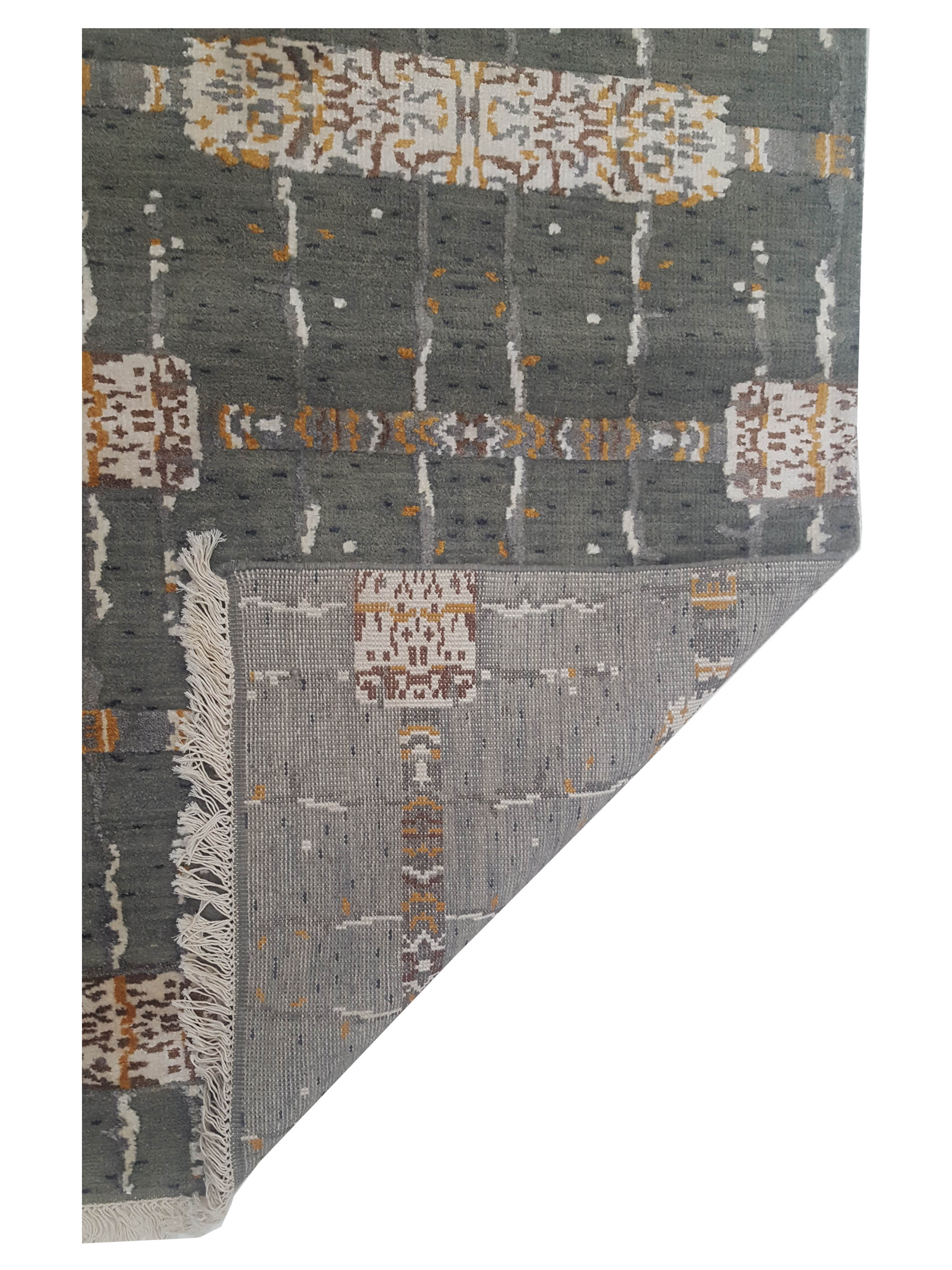 Nepoli Hand Knotted Olive Green - Image 3 of 6