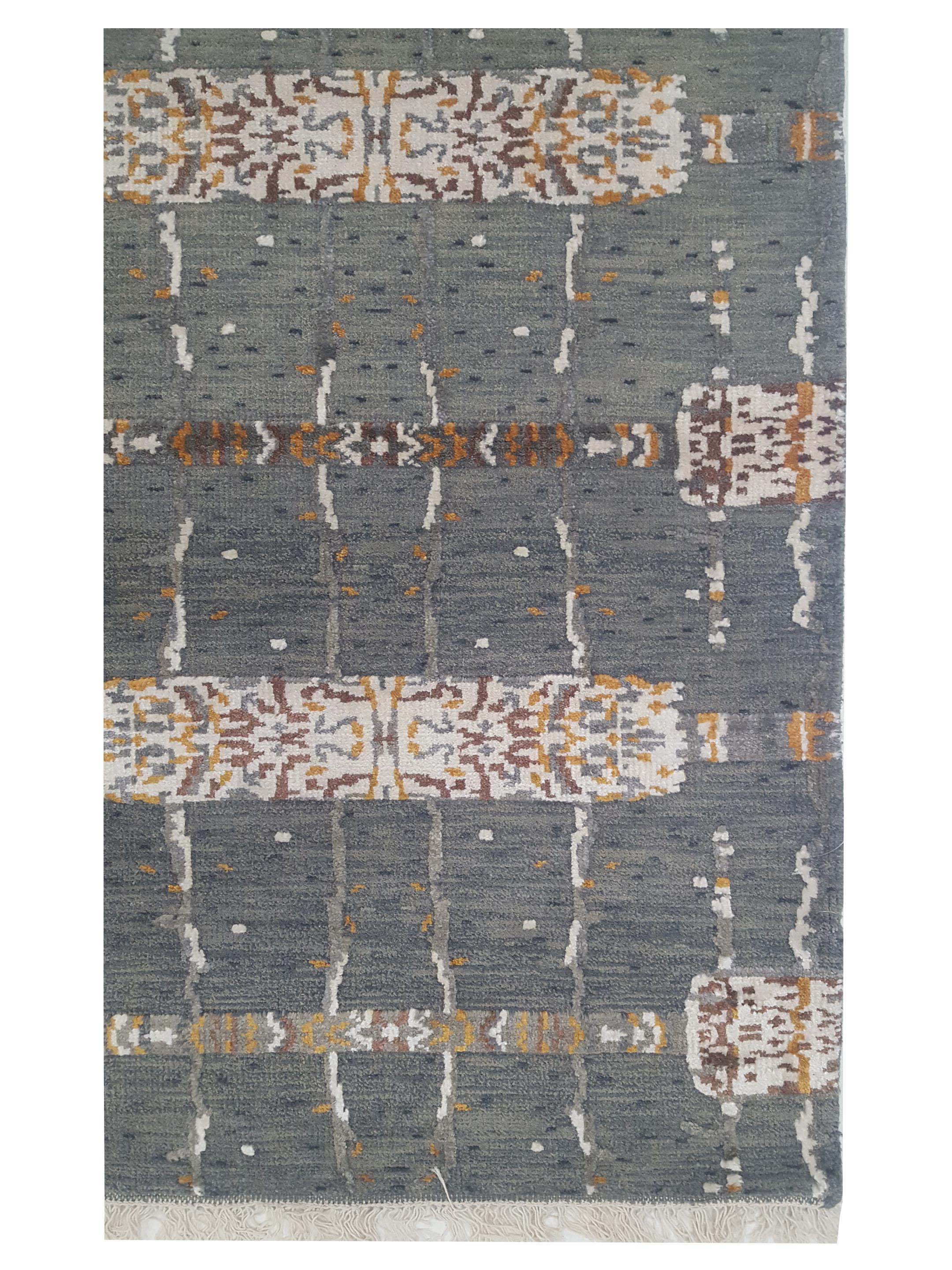 Nepoli Hand Knotted Olive Green - Image 4 of 6