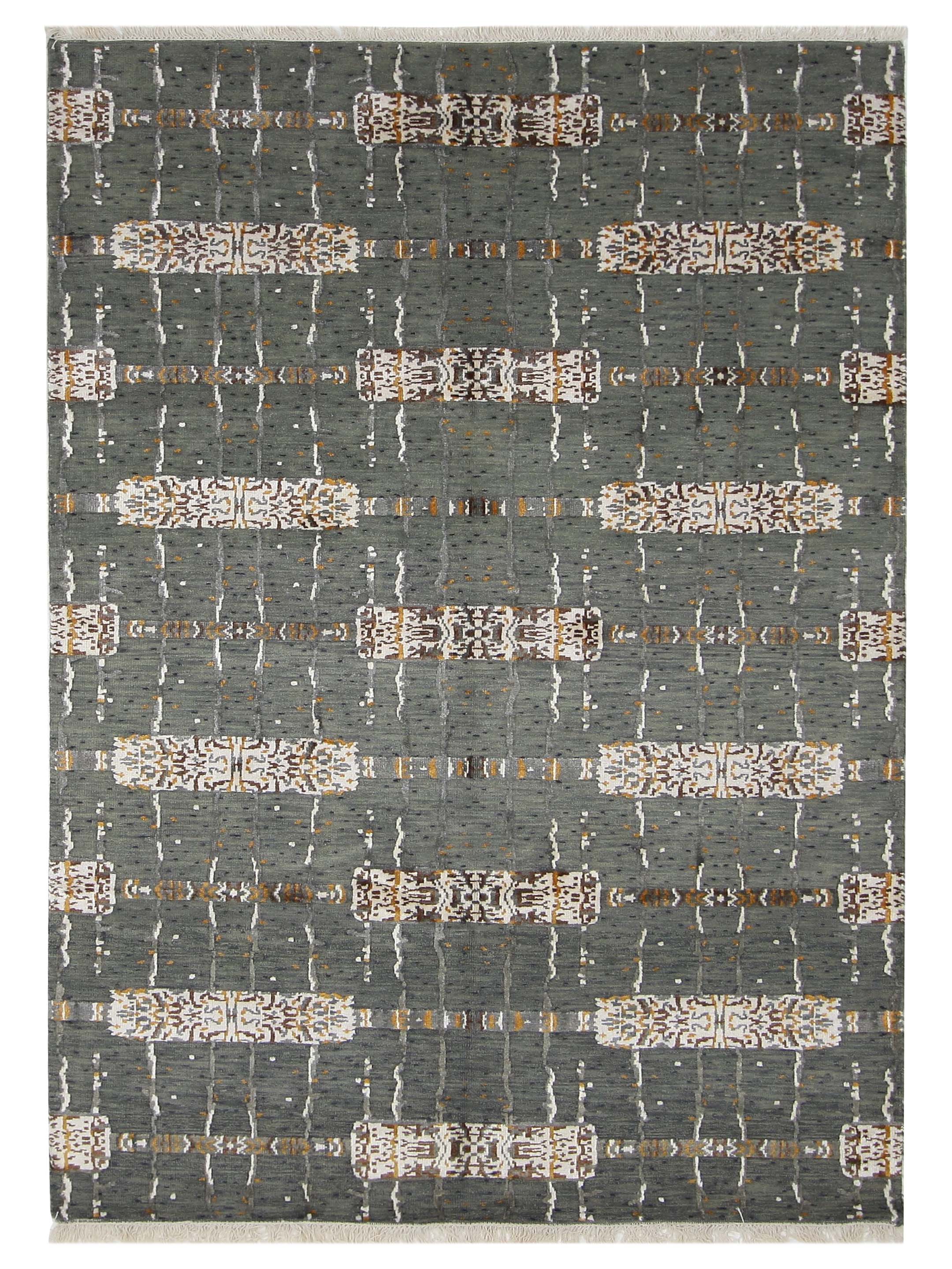 Nepoli Hand Knotted Olive Green