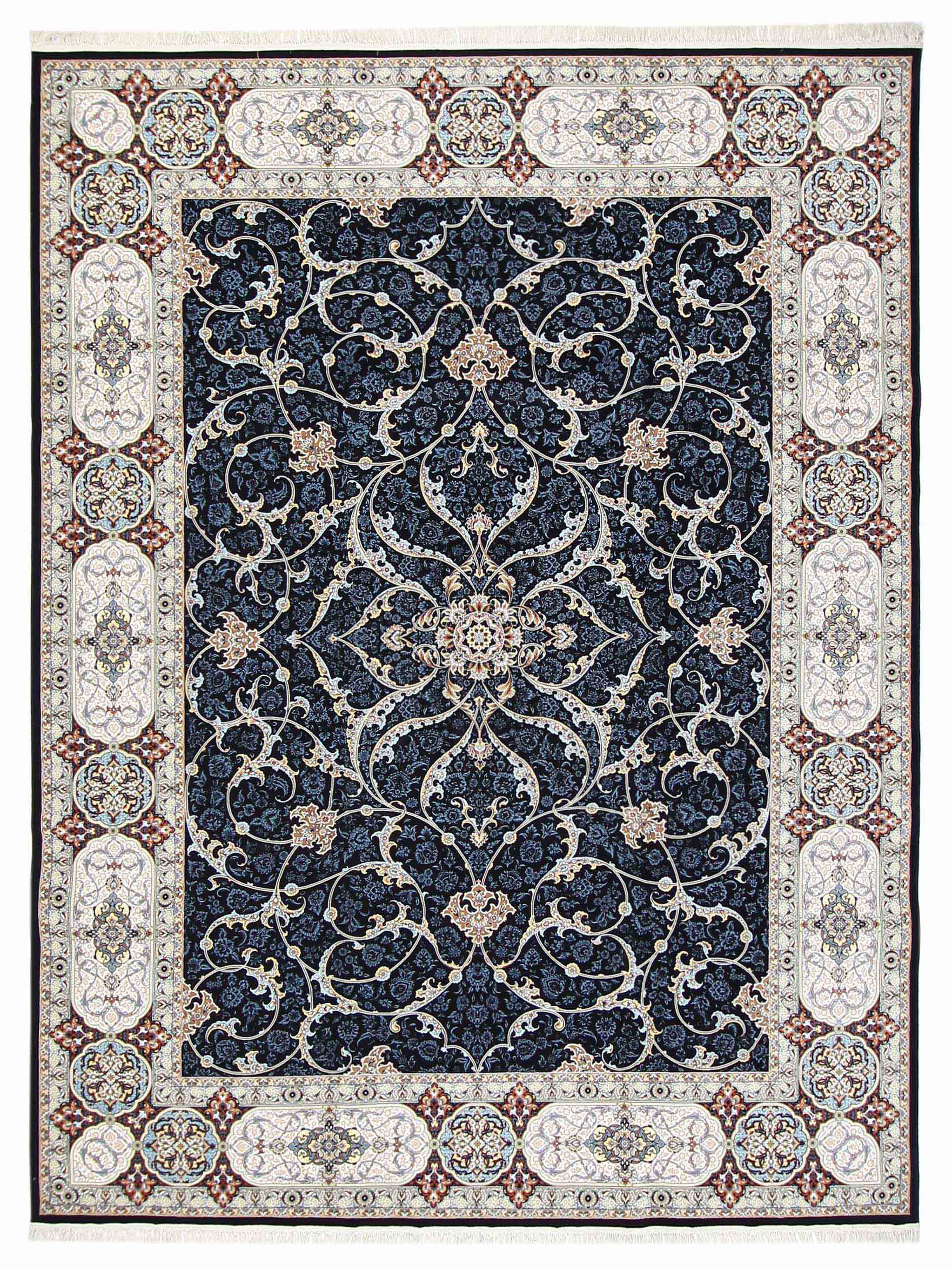 Heirloom Power Loom Navy 10x13