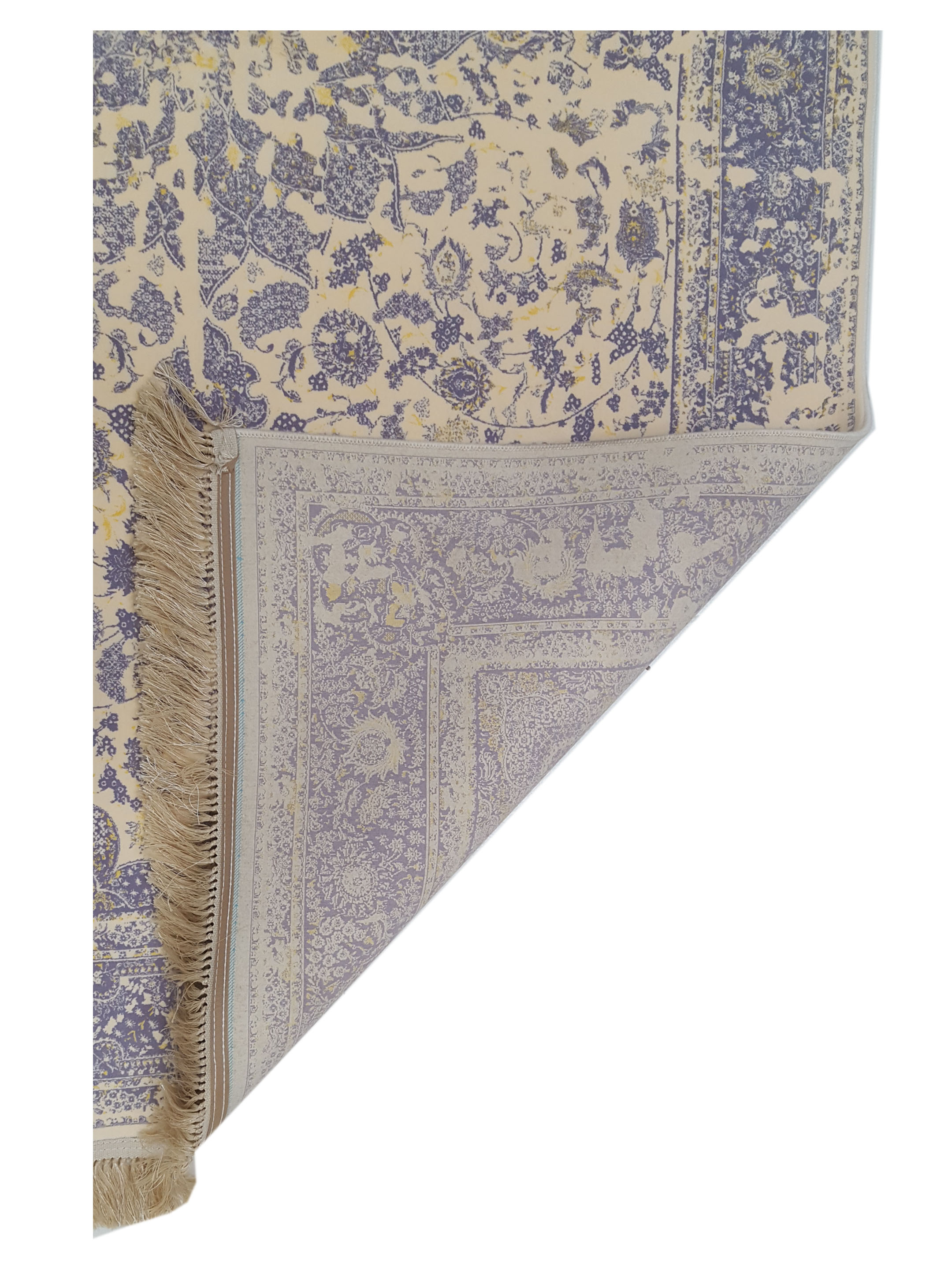 Super Heirloom Hand Loom Ivory 5x8 - Image 5 of 5
