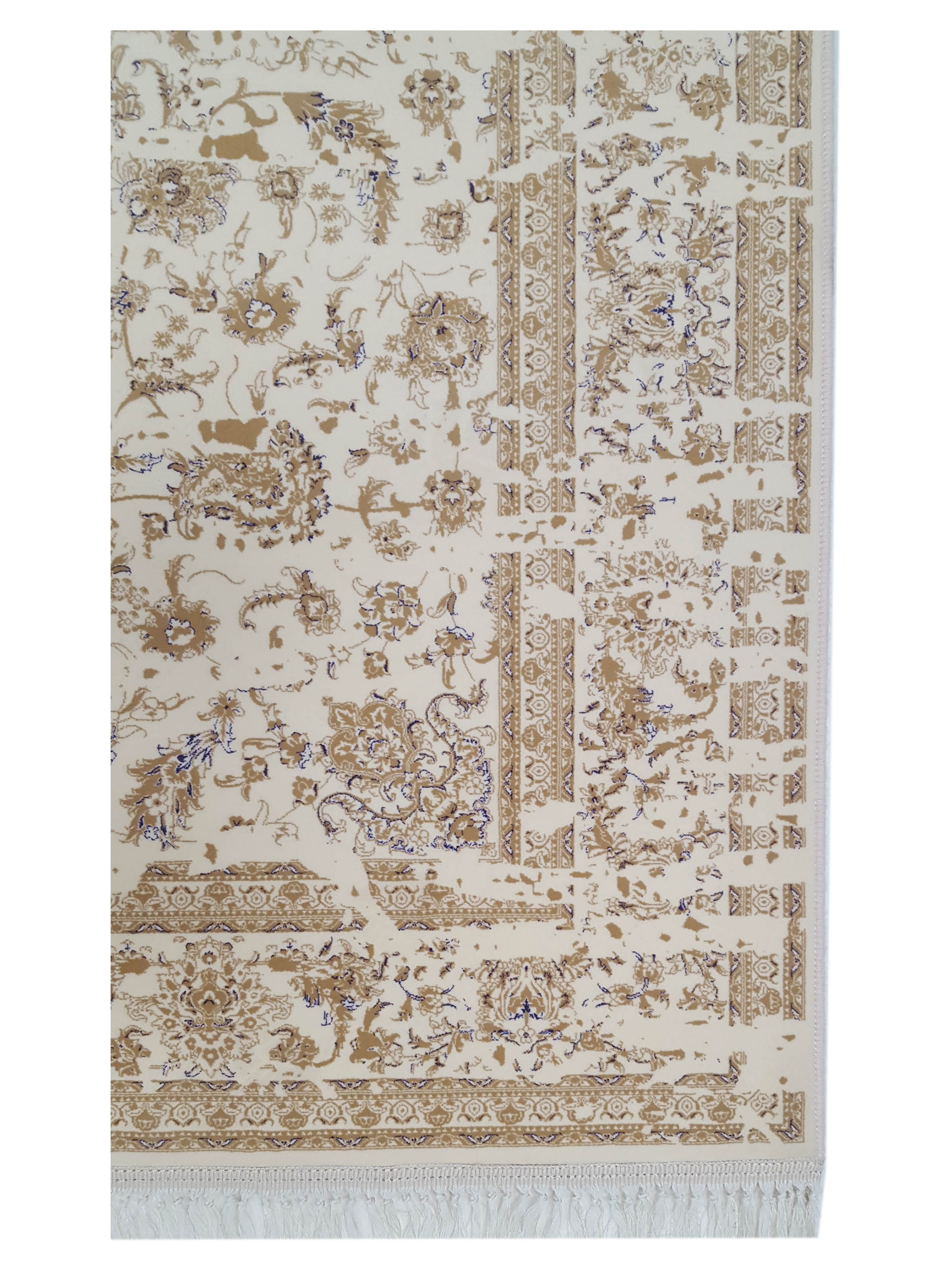 Super Heirloom Hand Loom Ivory 5x8 - Image 3 of 5