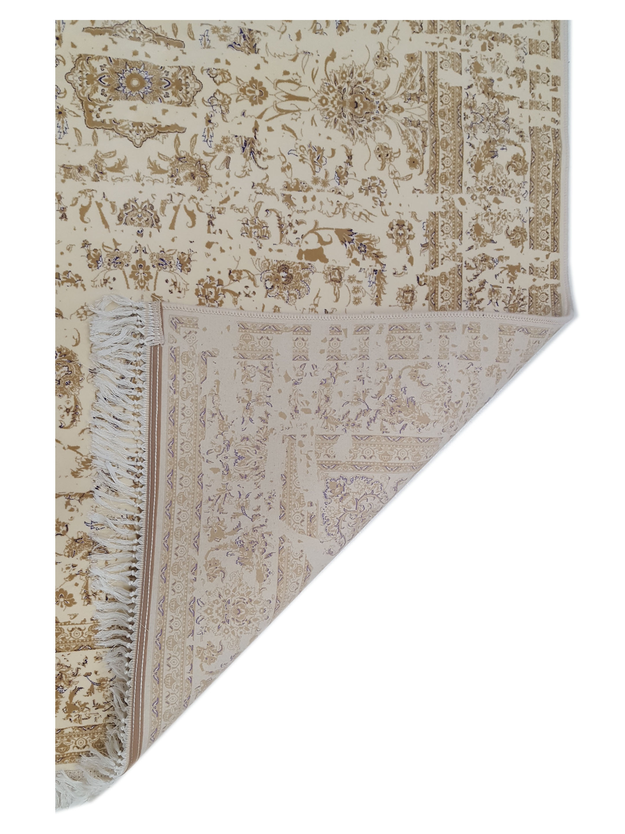 Super Heirloom Hand Loom Ivory 5x8 - Image 5 of 5