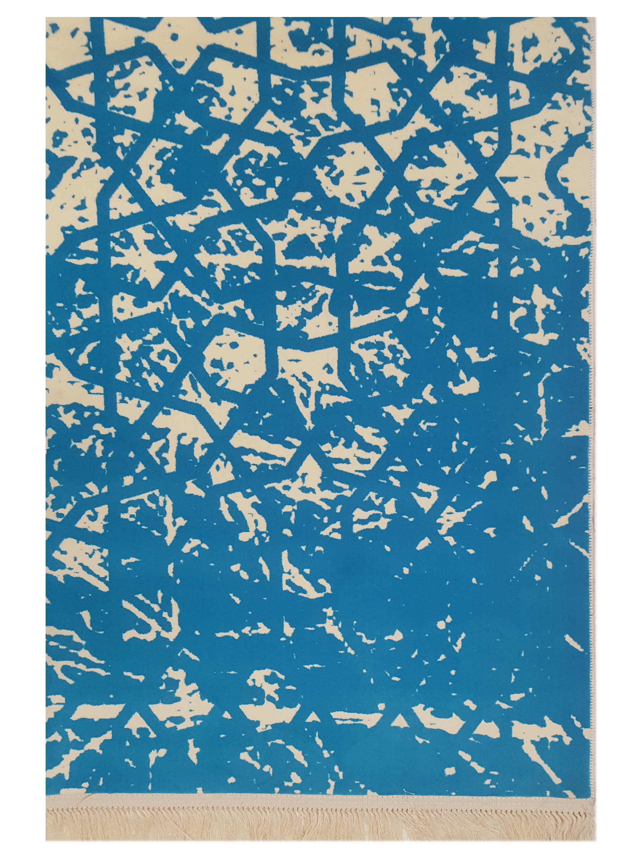 Super Heirloom Hand Loom Turquoise 5x8 - Image 3 of 5