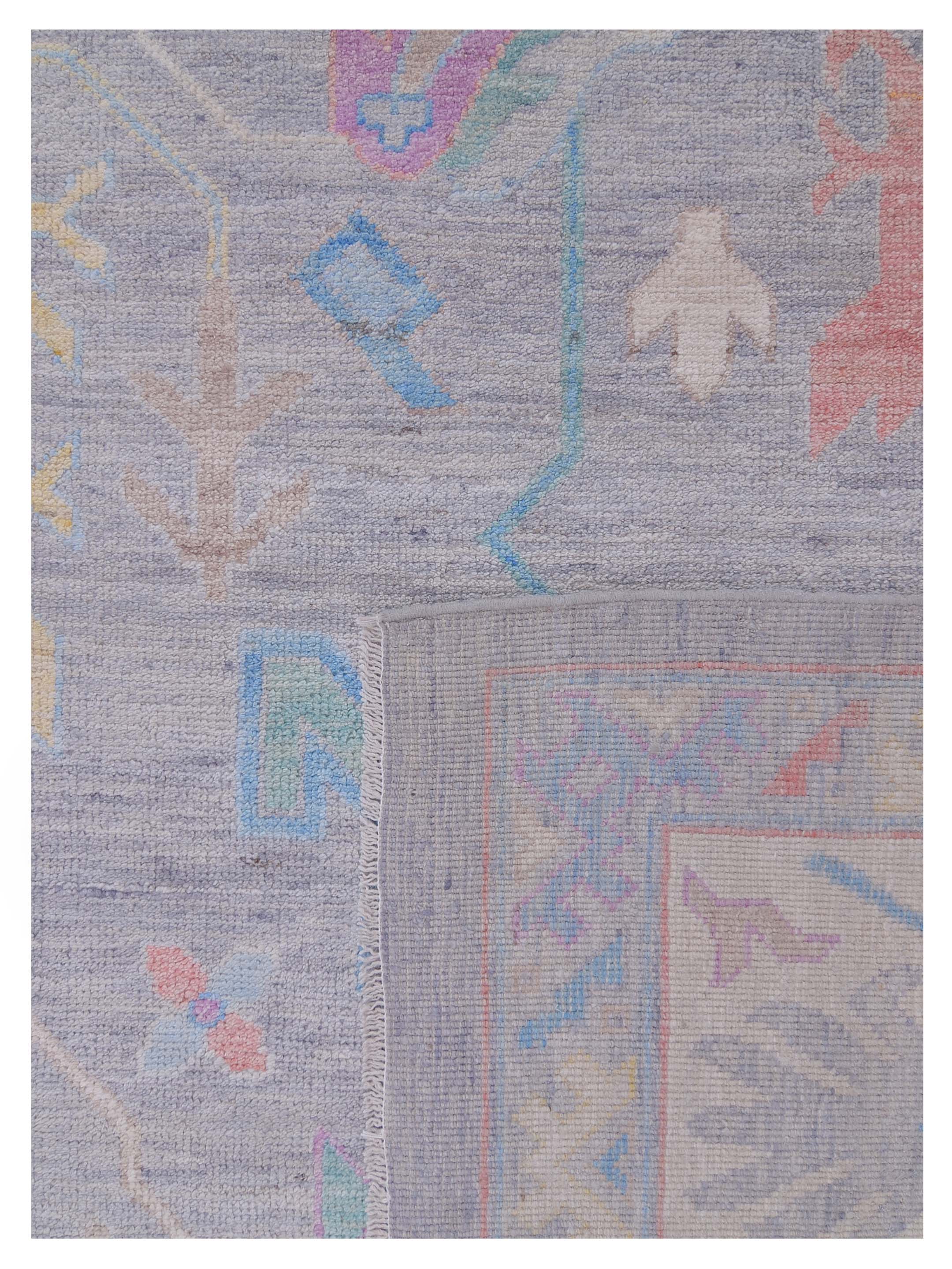 Ushak Wool Weft Hand Knotted Grey 12x15 - Image 5 of 5