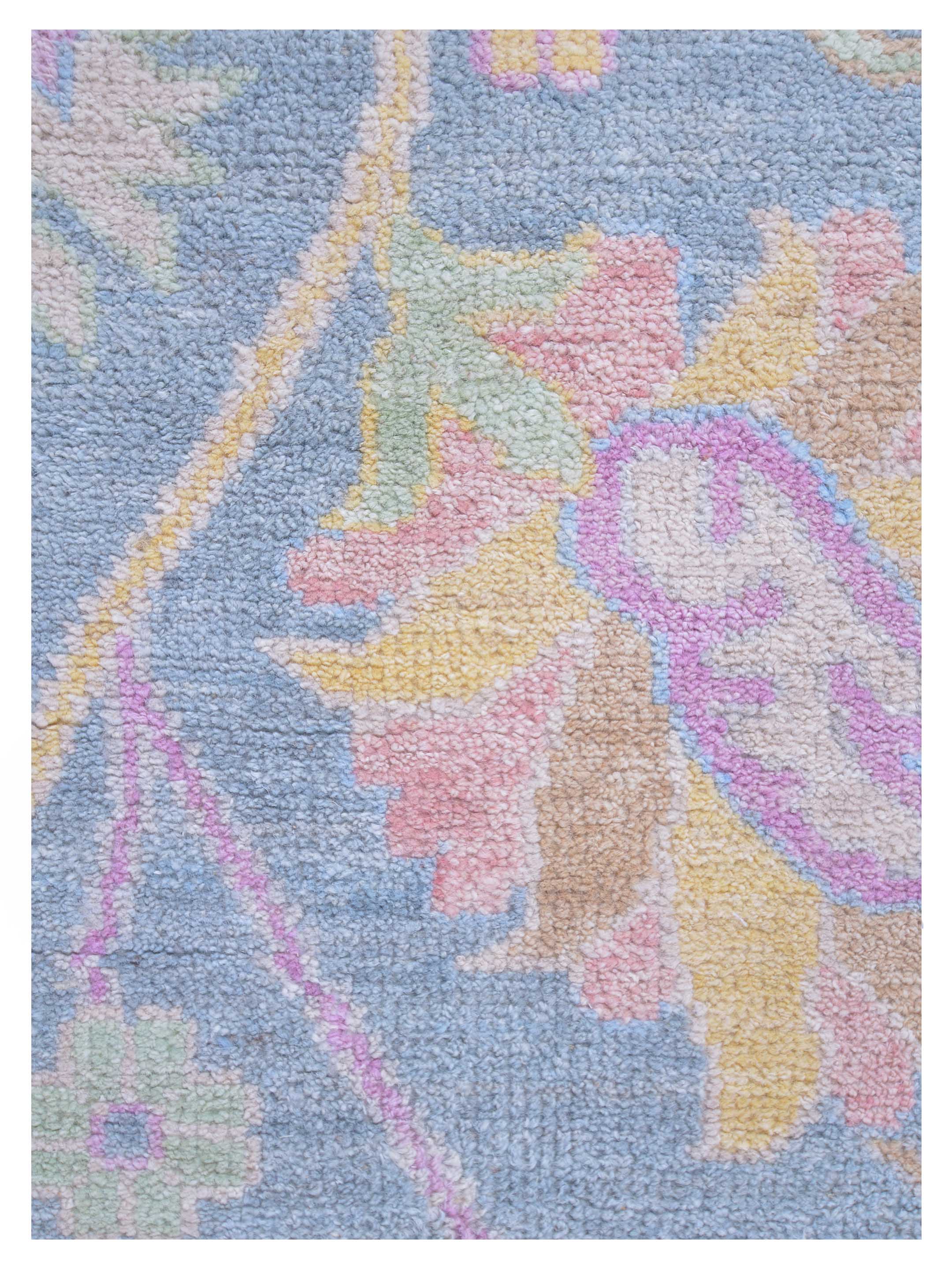 Ushak Wool Weft Hand Knotted Grey 9x12 - Image 4 of 5