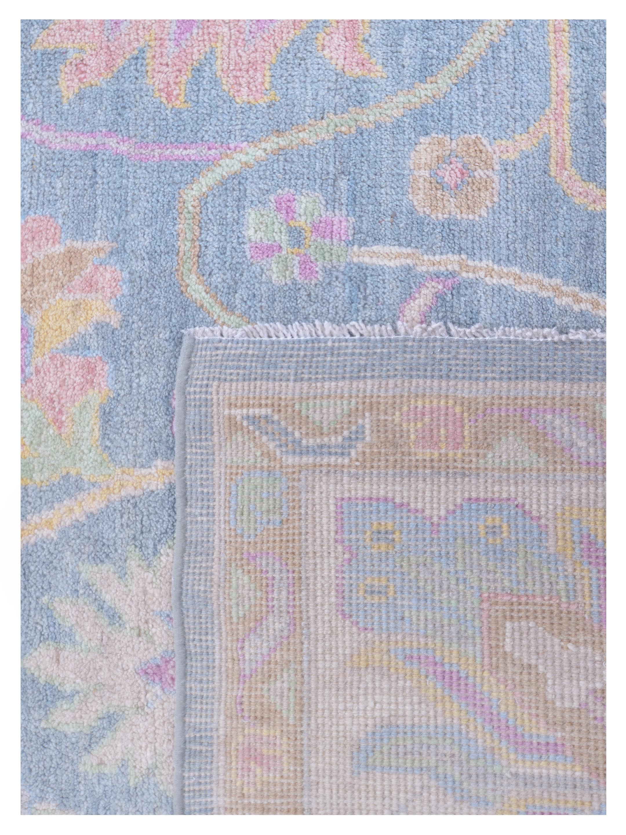 Ushak Wool Weft Hand Knotted Grey 9x12 - Image 5 of 5