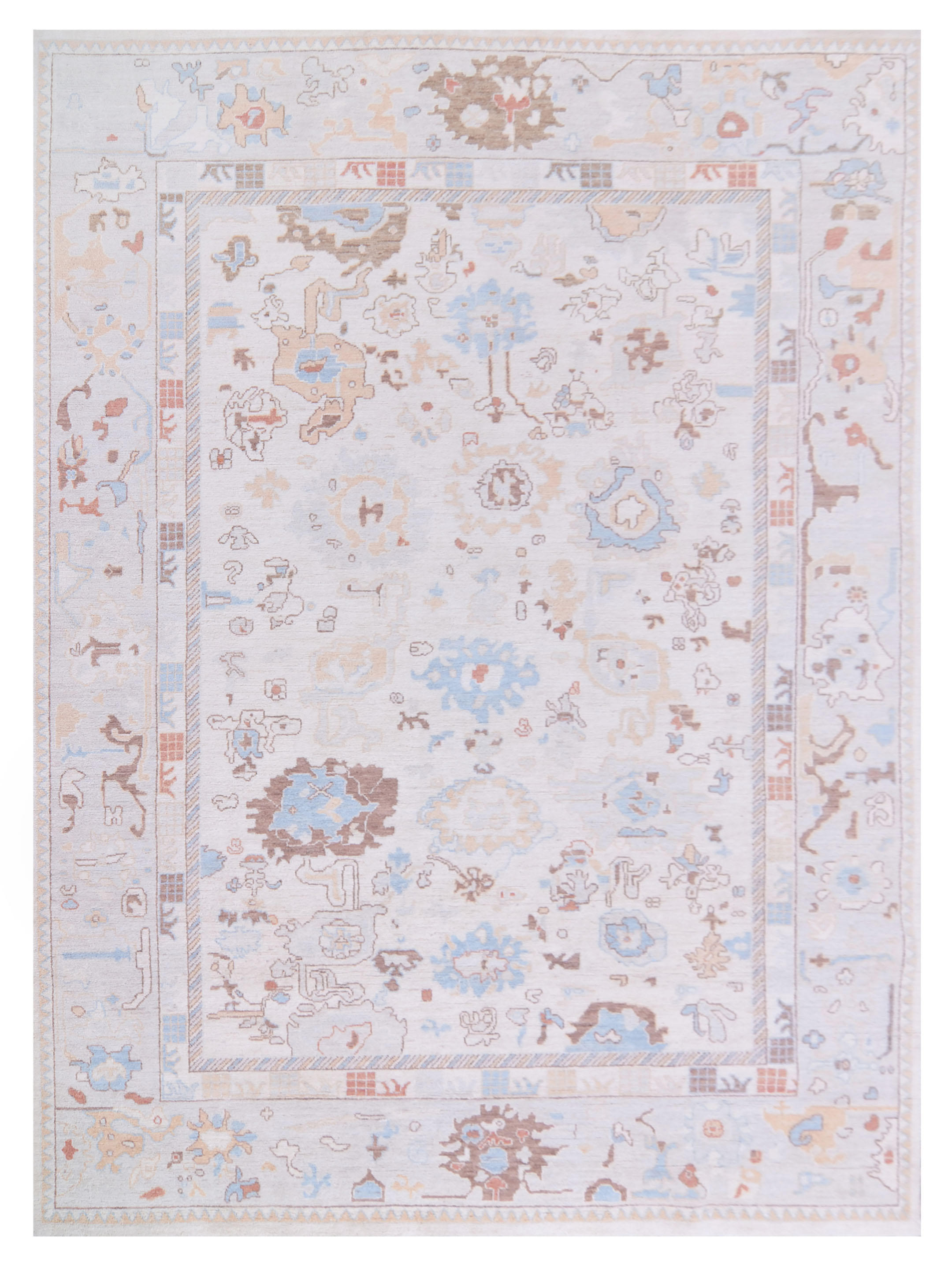 Ziegler Hand Knotted Ivory 9x12