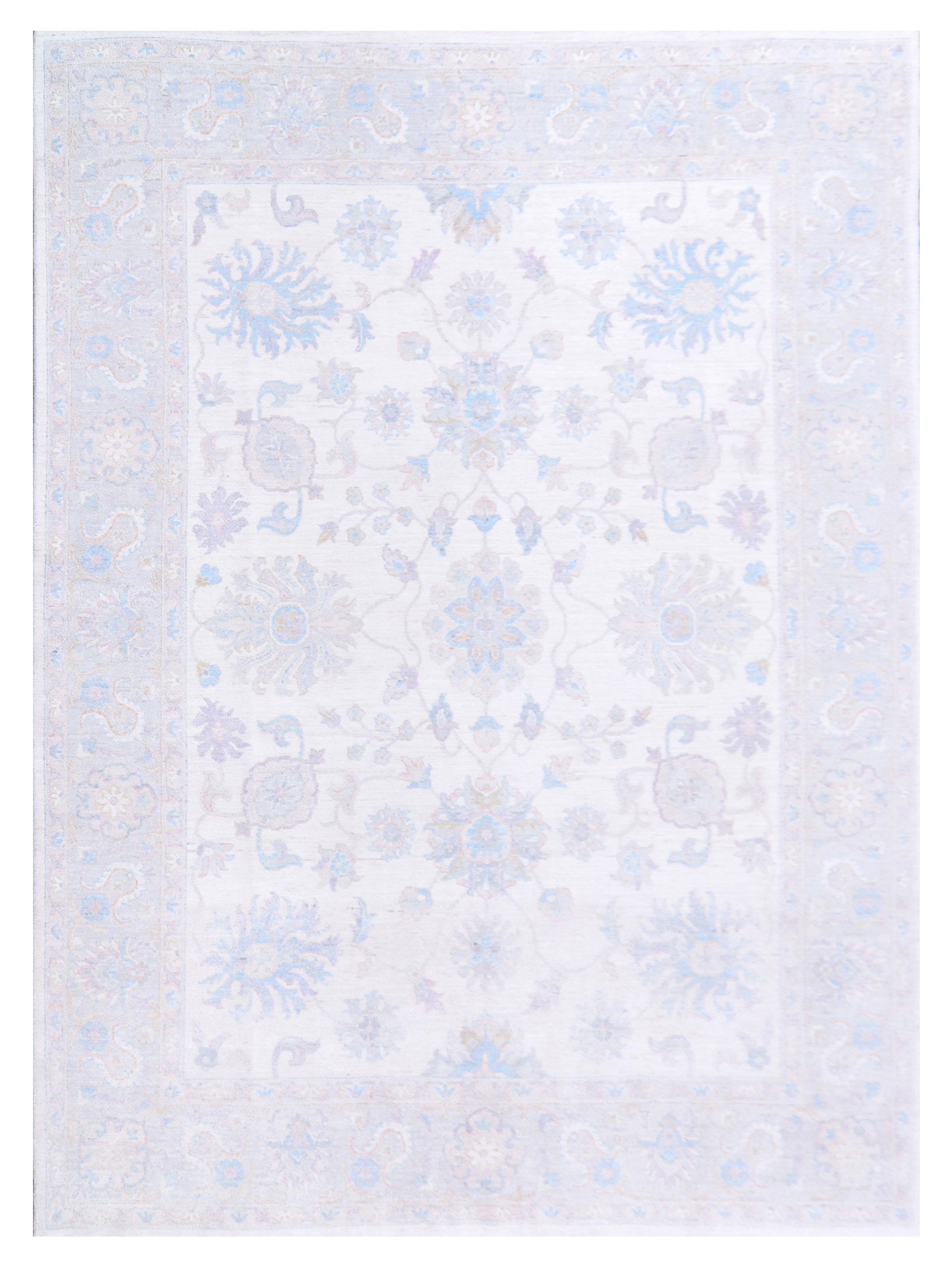 Ziegler Hand Knotted Ivory 9x12