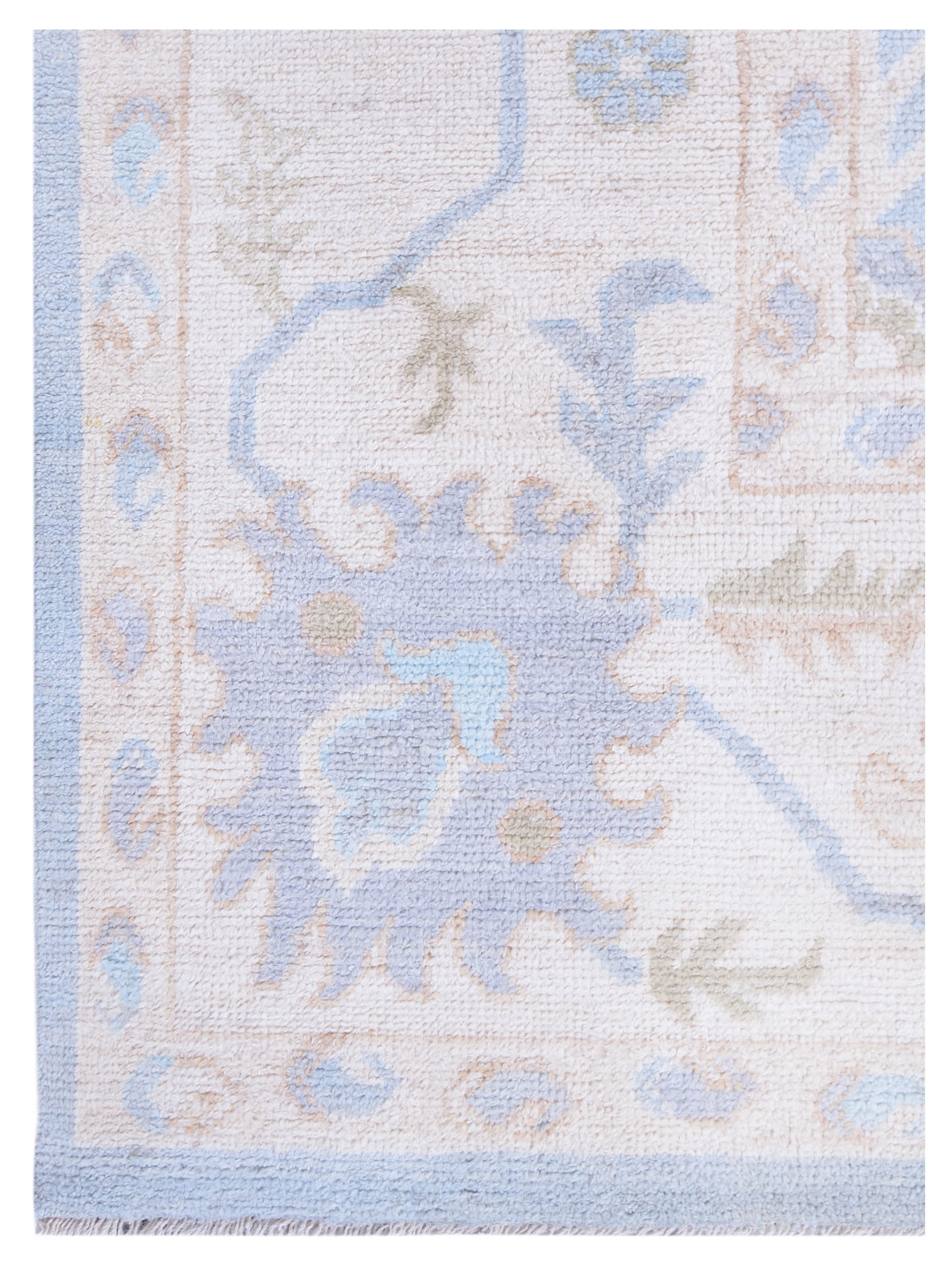 Ushak Wool Weft Hand Knotted Grey 9x12 - Image 3 of 5