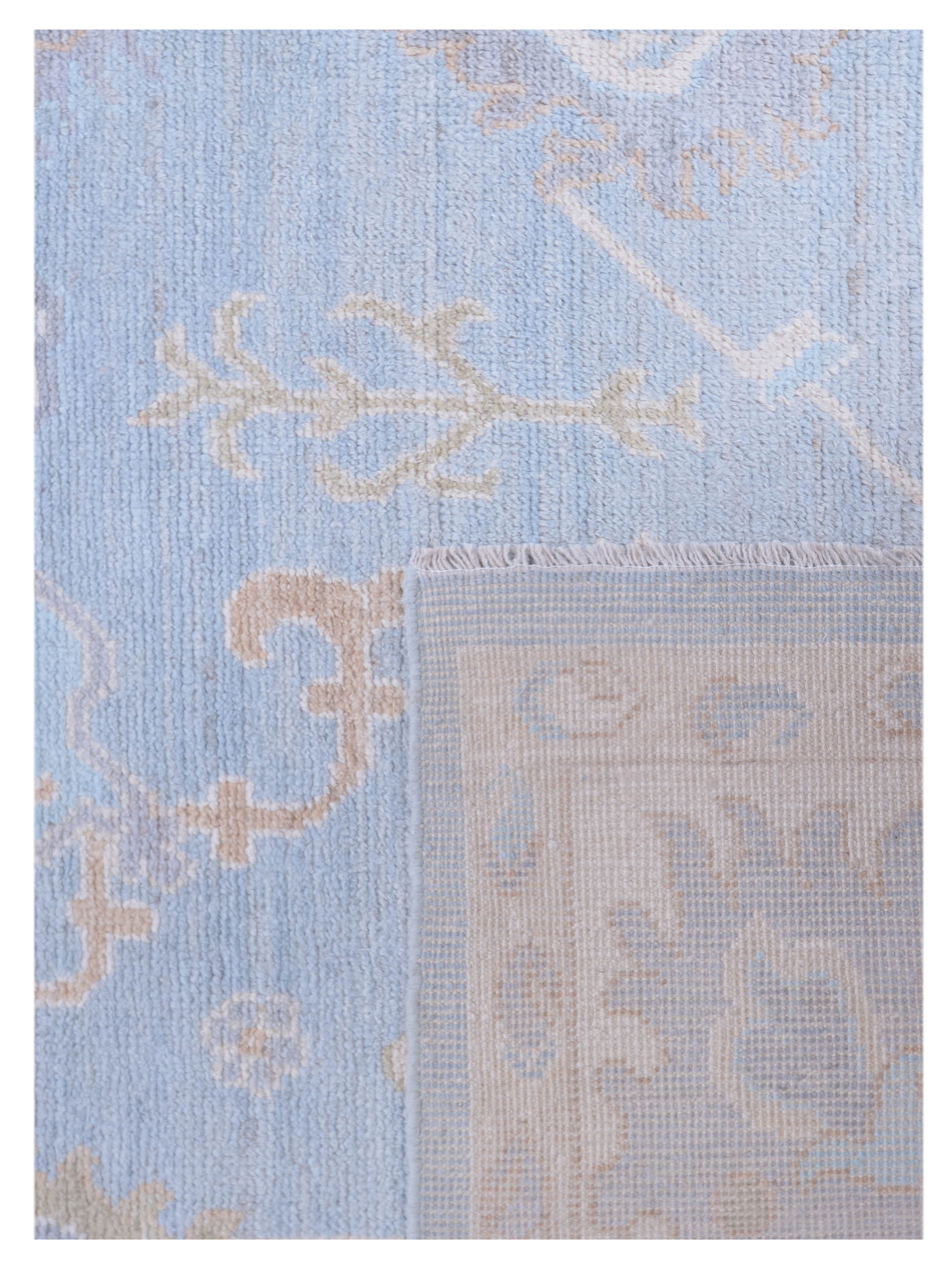 Ushak Wool Weft Hand Knotted Grey 9x12 - Image 5 of 5
