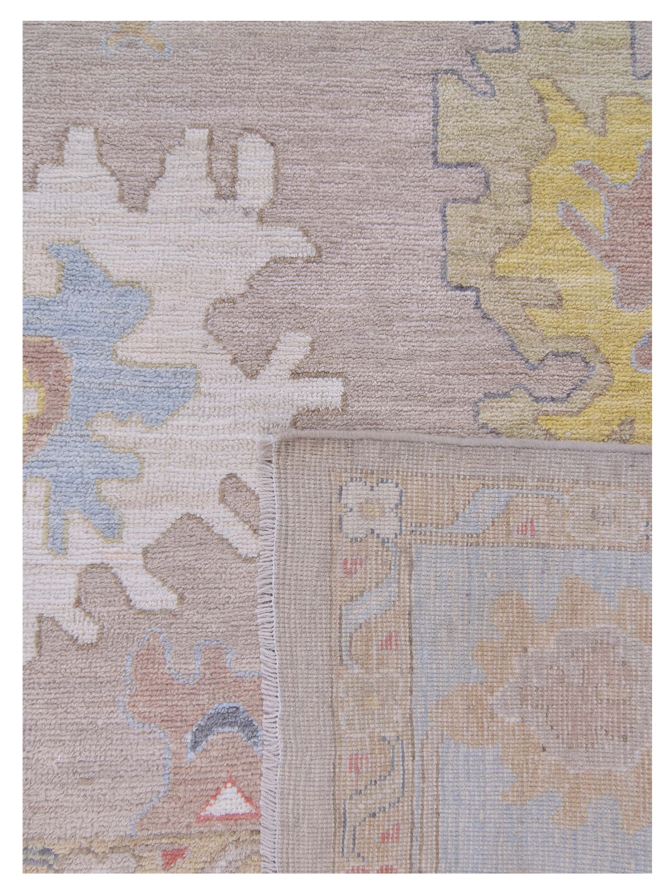 Ushak Wool Weft Hand Knotted Lt.Blue 9x12 - Image 5 of 5