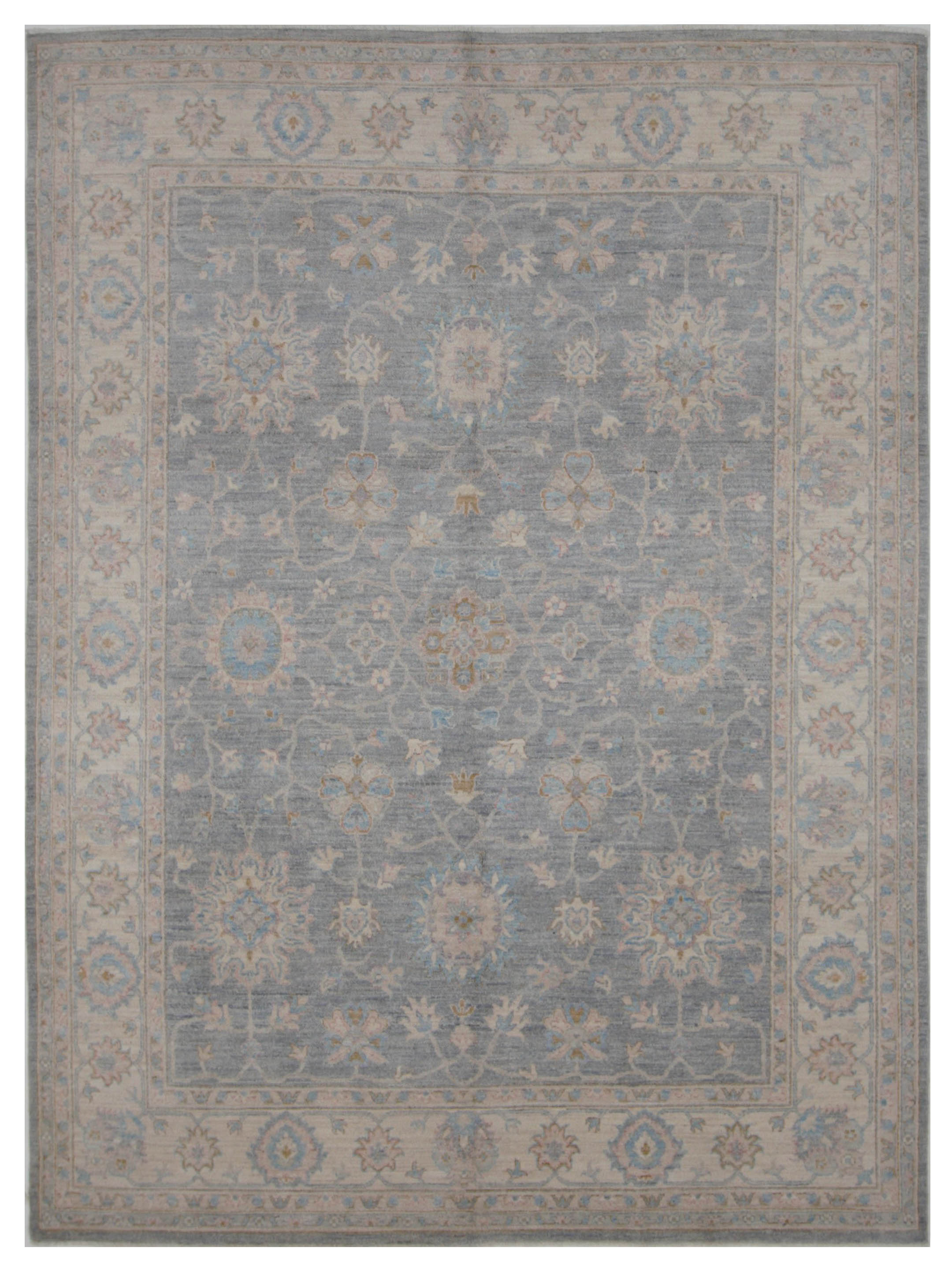 Ziegler Hand Knotted Grey 8x10