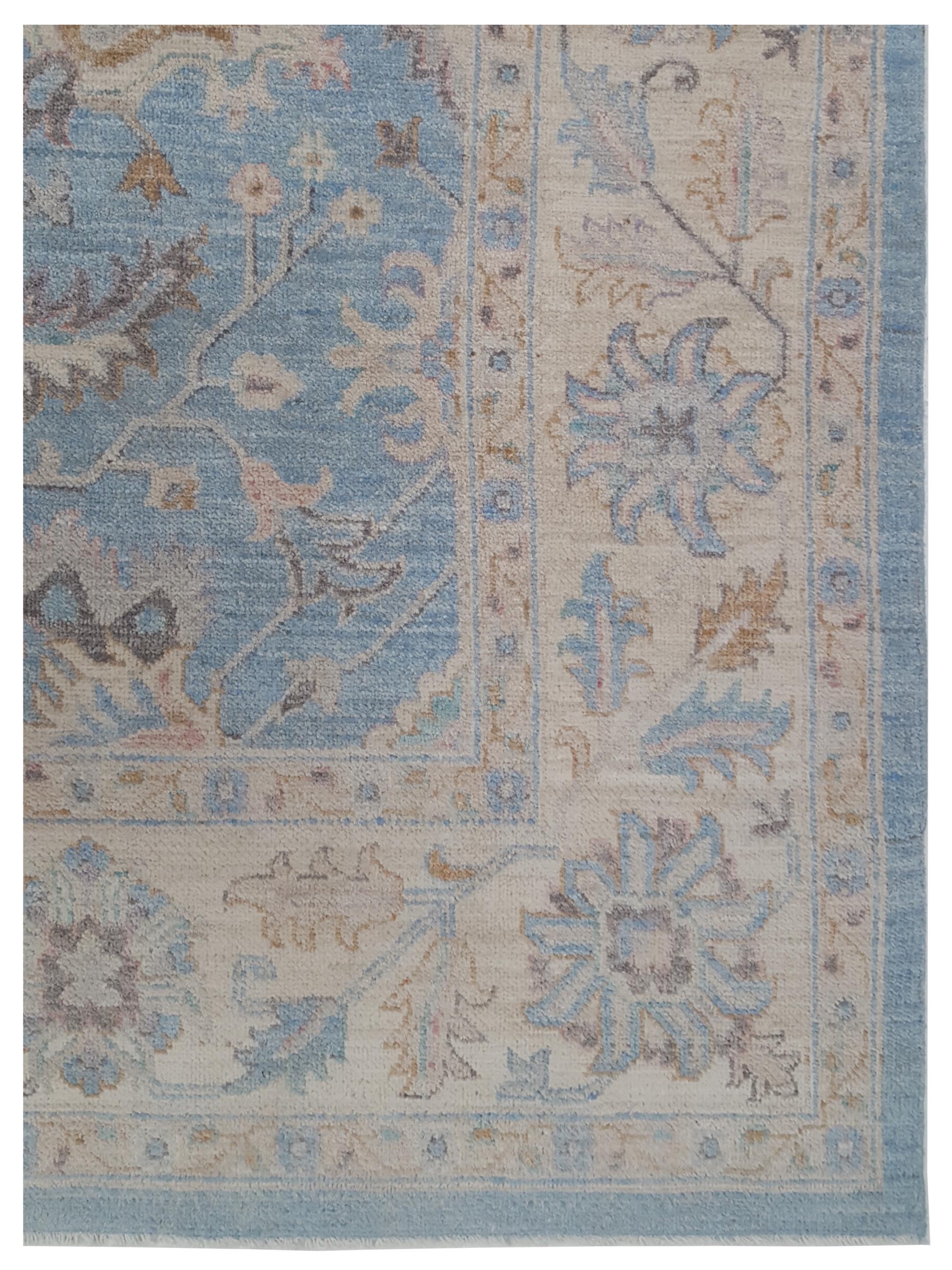 Ziegler Hand Knotted Blue 8x10 - Image 4 of 5