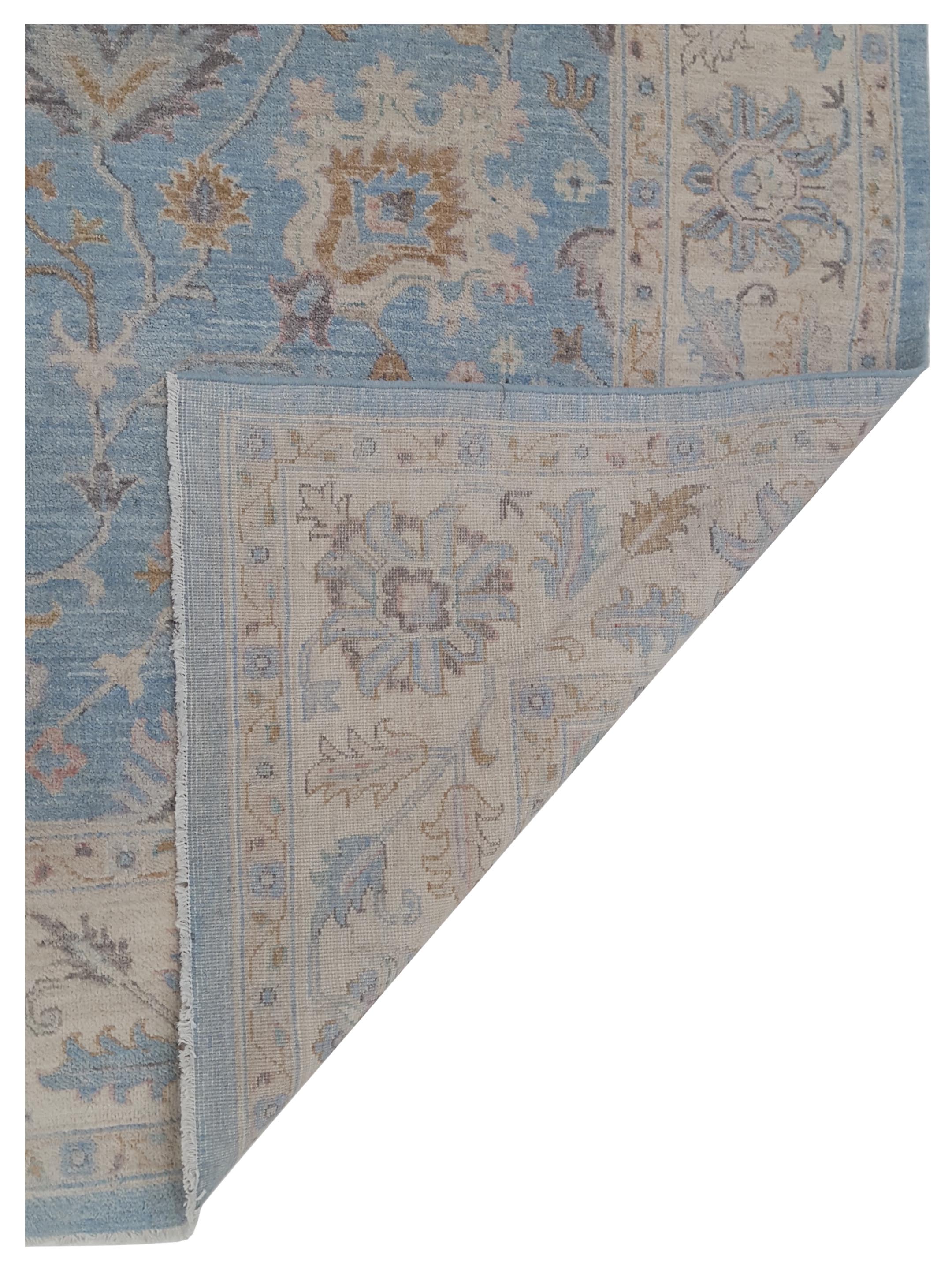 Ziegler Hand Knotted Blue 8x10 - Image 5 of 5