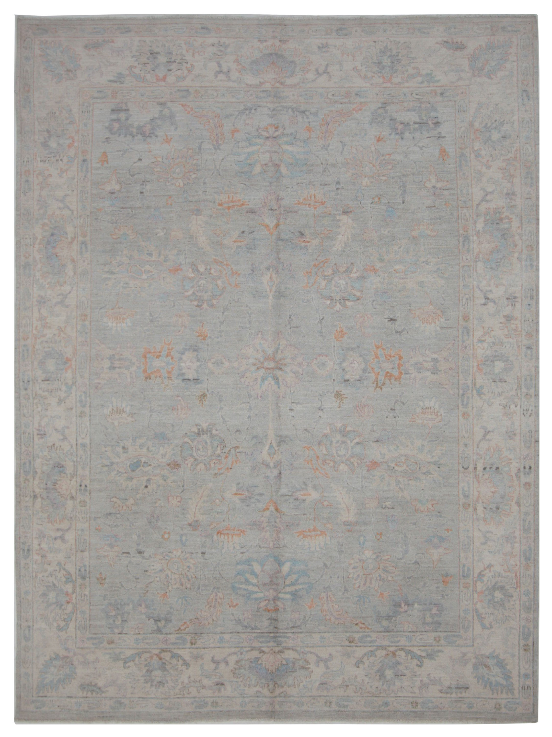 Ziegler Hand Knotted Grey 8x10