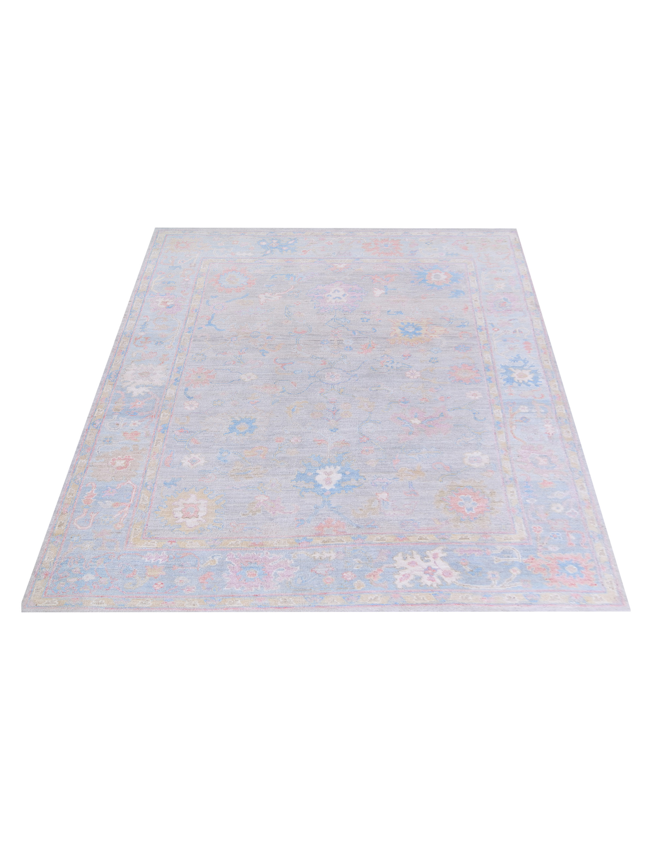 Ushak Wool Weft Hand Knotted Grey 8x10 - Image 2 of 5