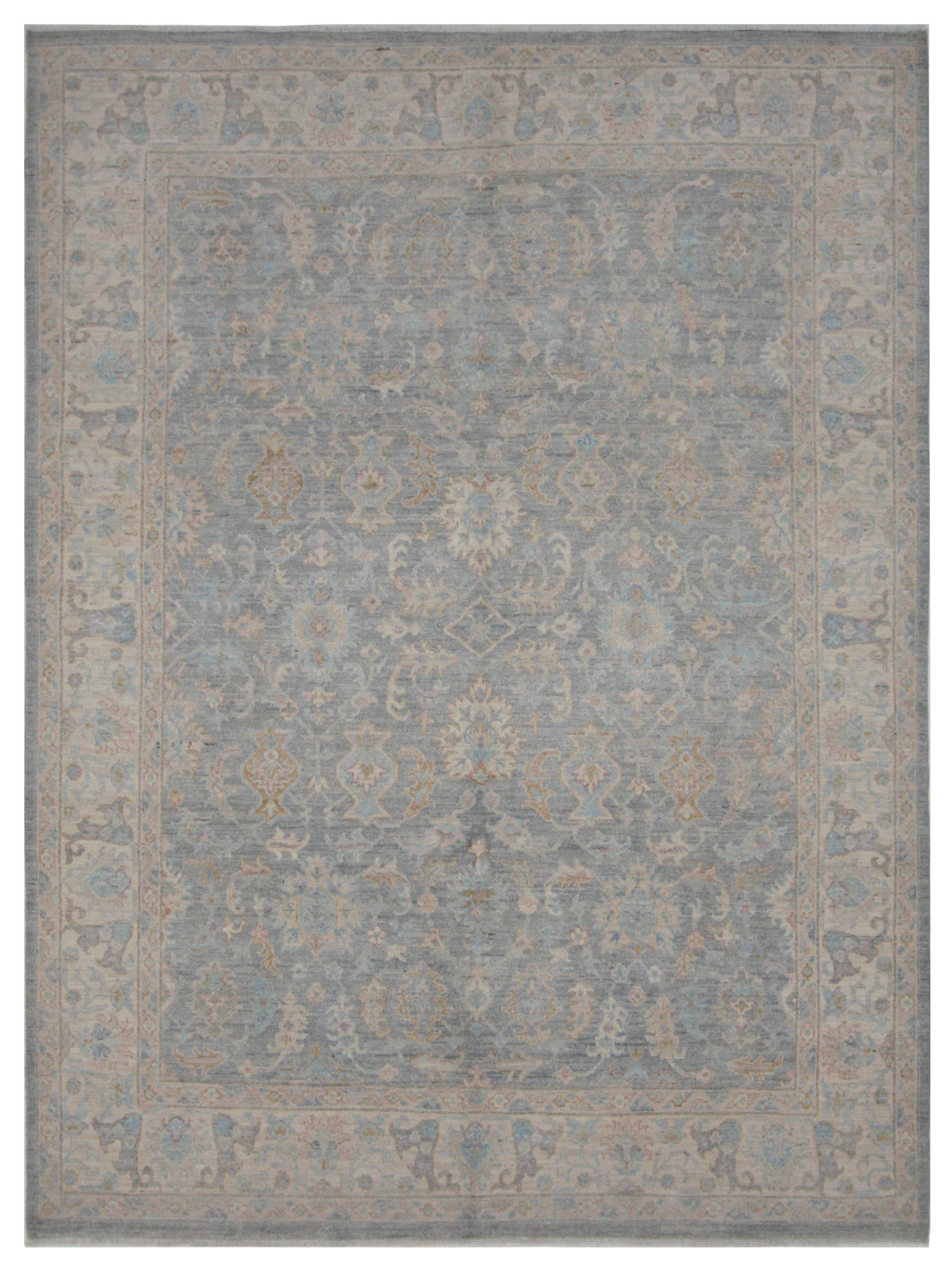Ziegler Hand Knotted Grey 8x10