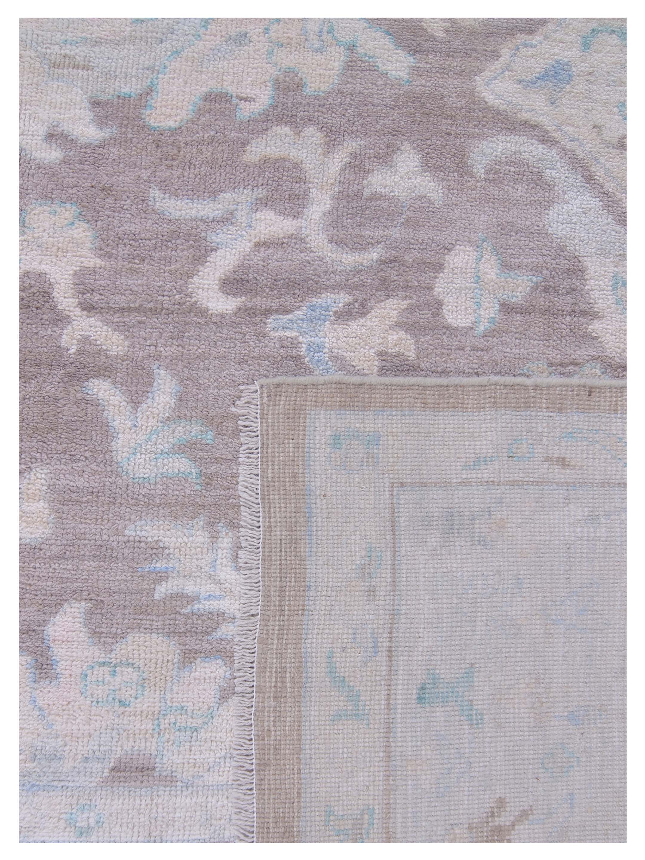 Ushak Wool Weft Hand Knotted Brown 9x12 - Image 5 of 5